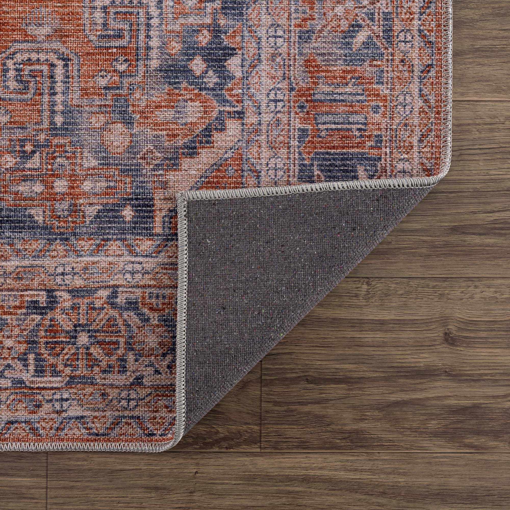 Taber Burnt Orange Persian Style Rug - Image 5