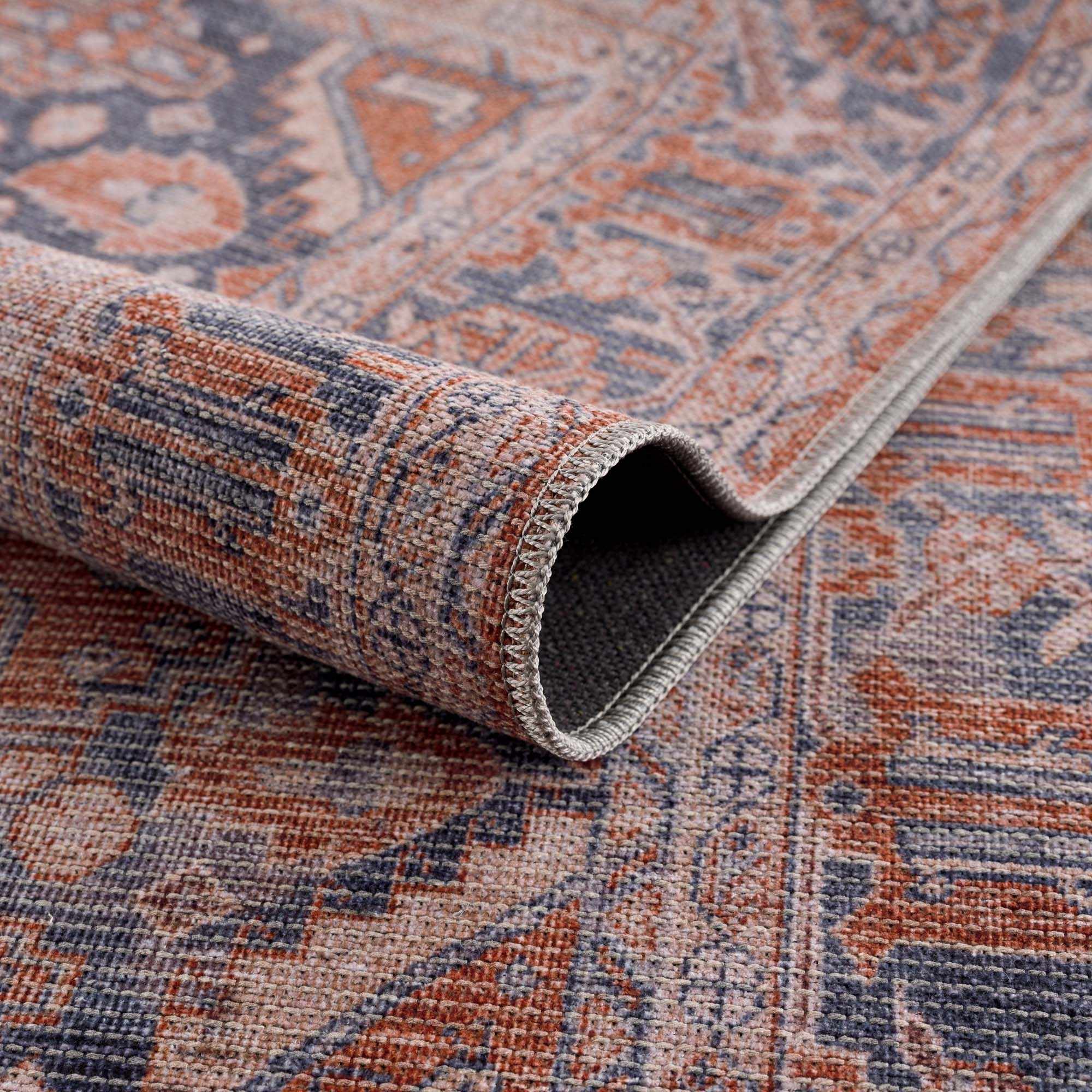 Taber Burnt Orange Persian Style Rug - Image 7