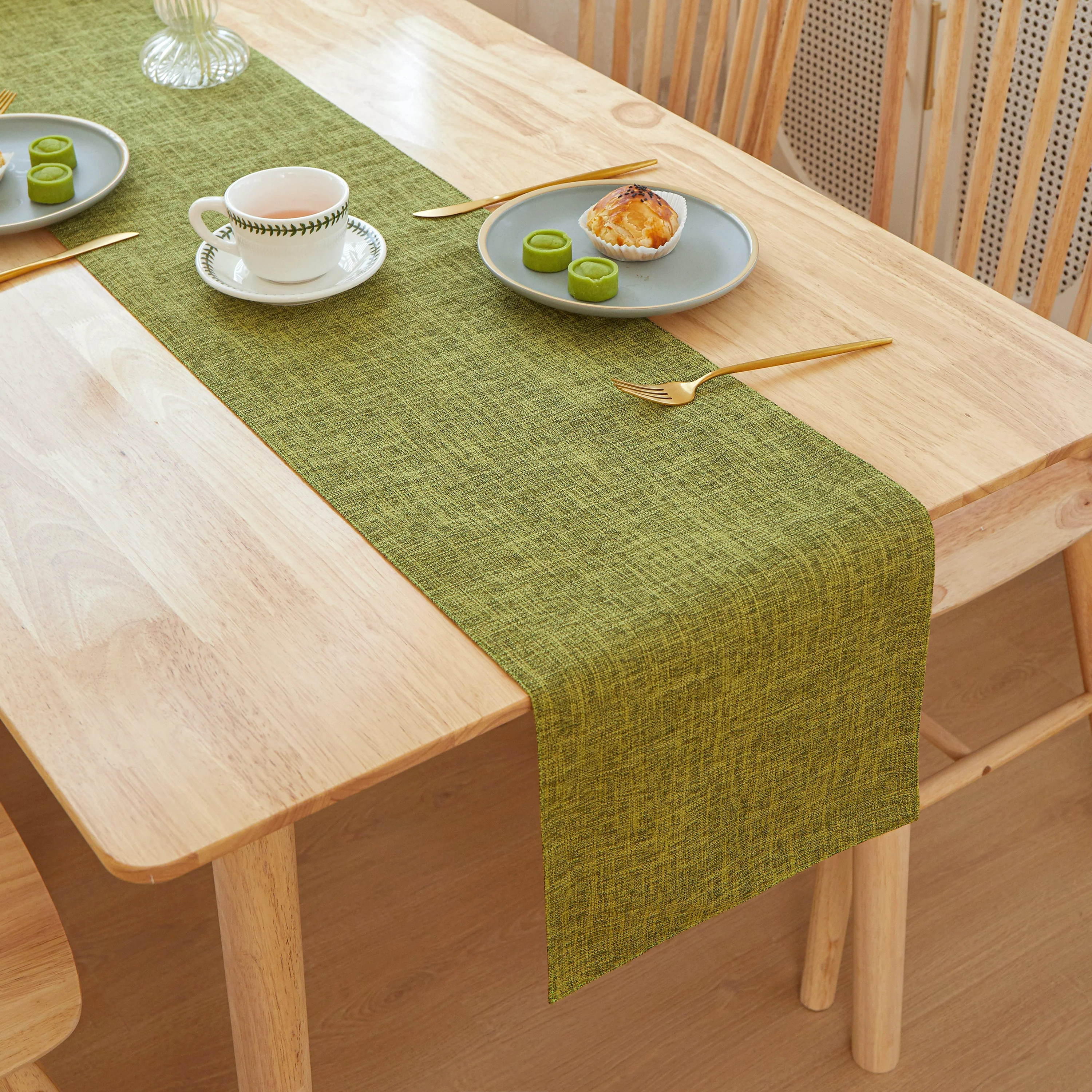 Table Cloth Flat Edges size 12"W x 71" L - Image 13
