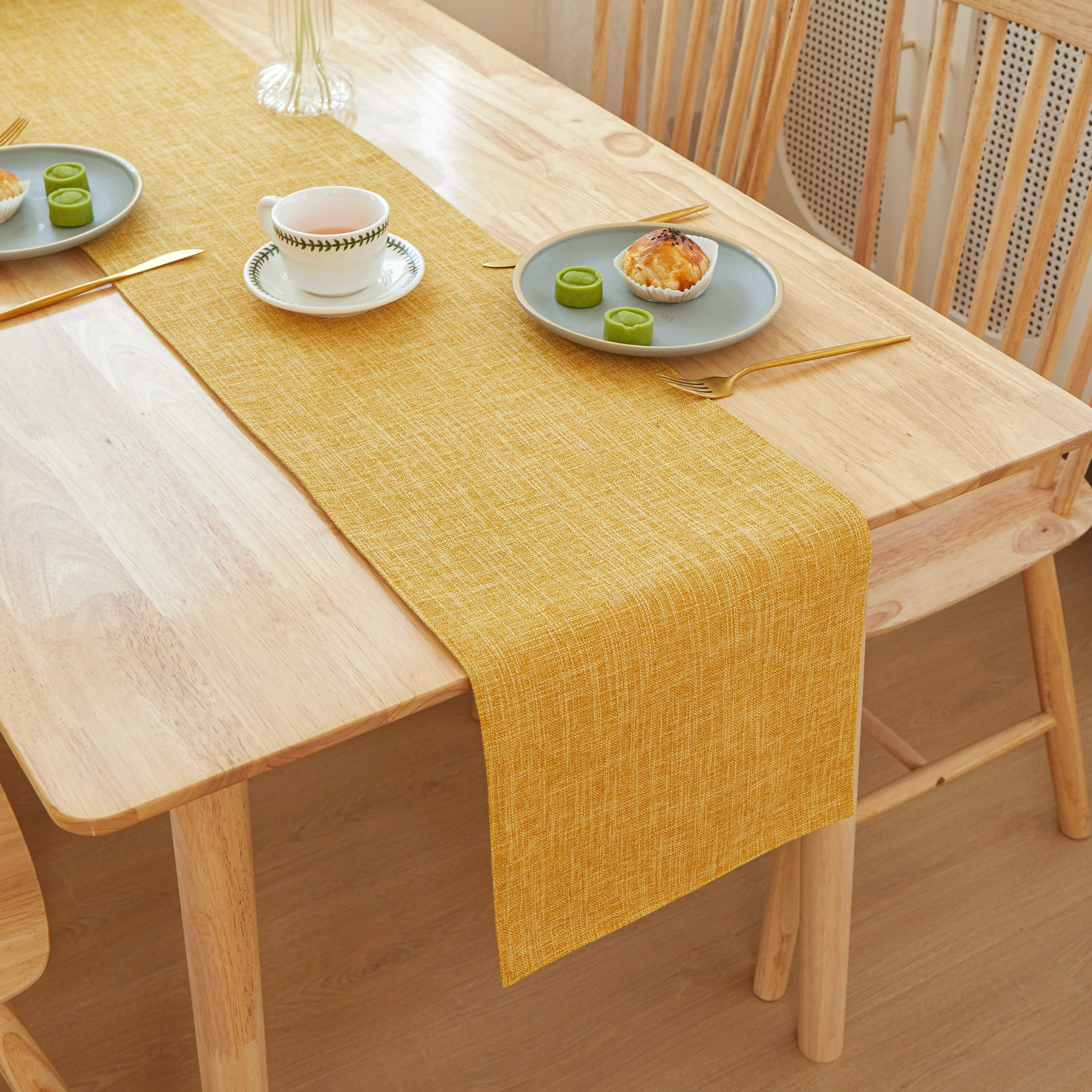 Table Cloth Flat Edges size 12"W x 71" L - Image 17