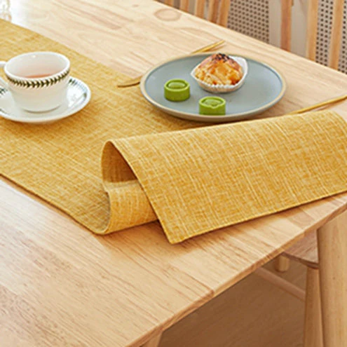 Table Cloth Flat Edges size 12"W x 71" L - Image 22