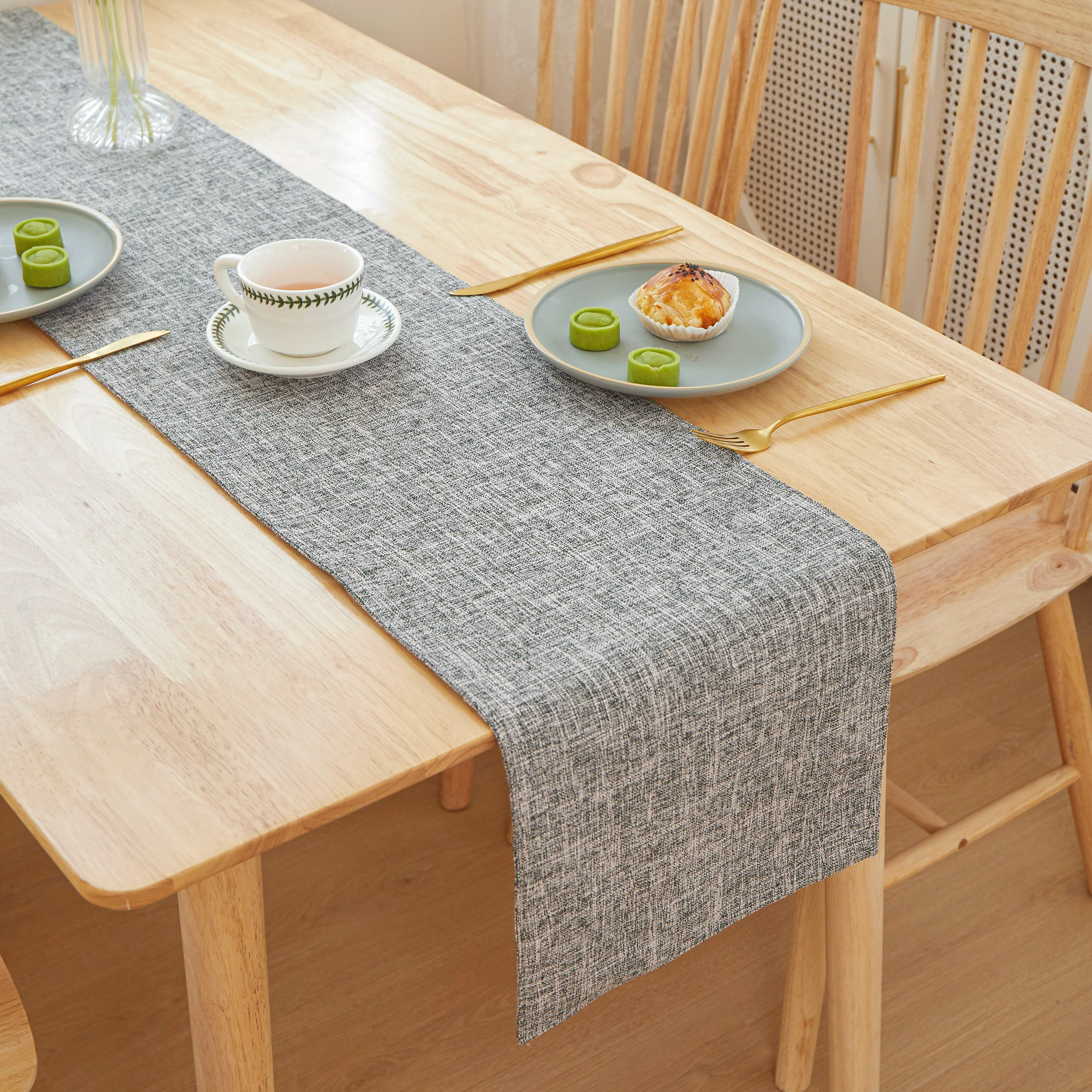 Table Cloth Flat Edges size 12"W x 71" L - Image 5