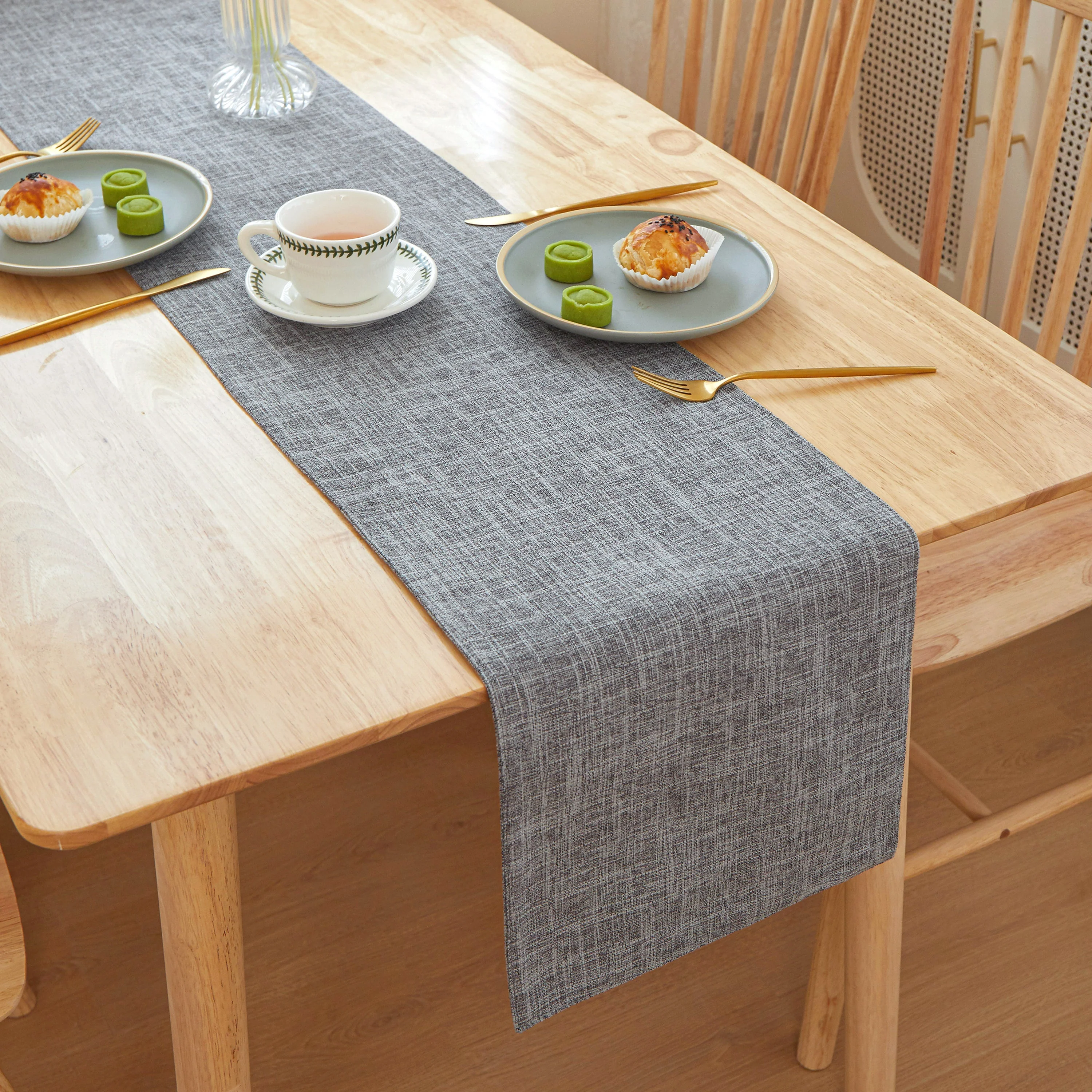 Table Cloth Flat Edges size 12"W x 71" L - Image 9