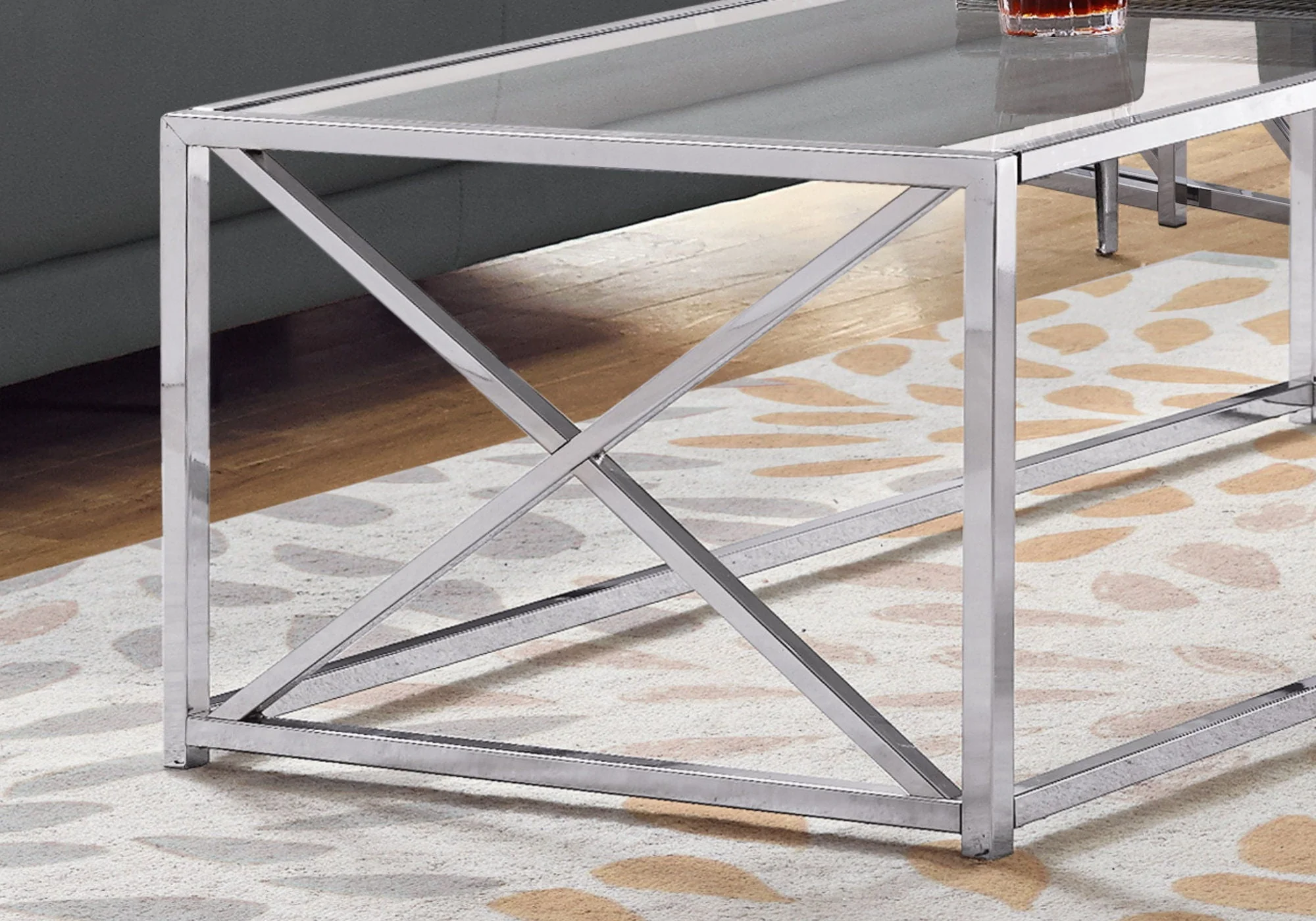 Table, Rectangular, Contemporary & Modern - Chrome - Image 2