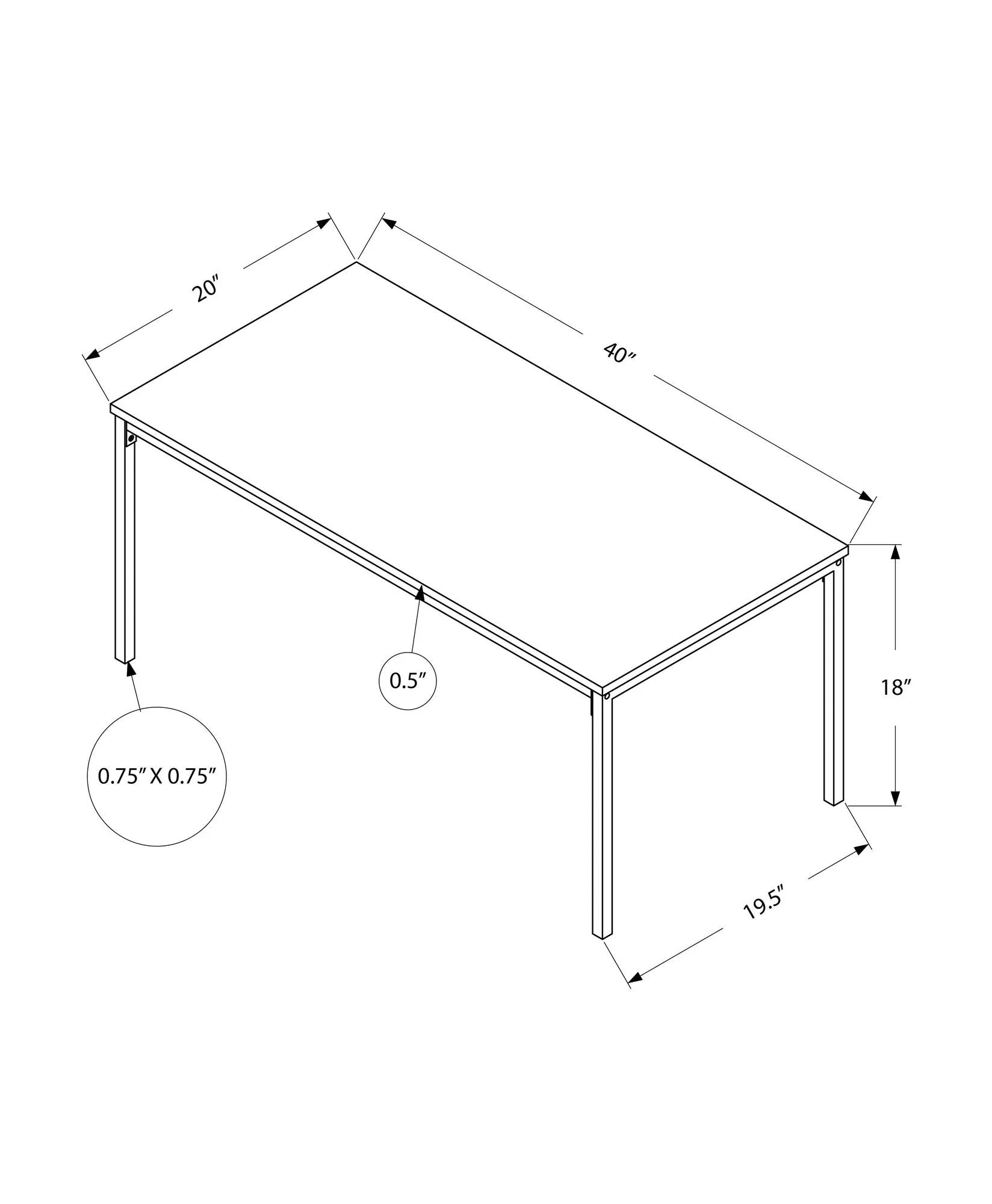 Table, Rectangular, Contemporary & Modern Stylish Design - Image 5