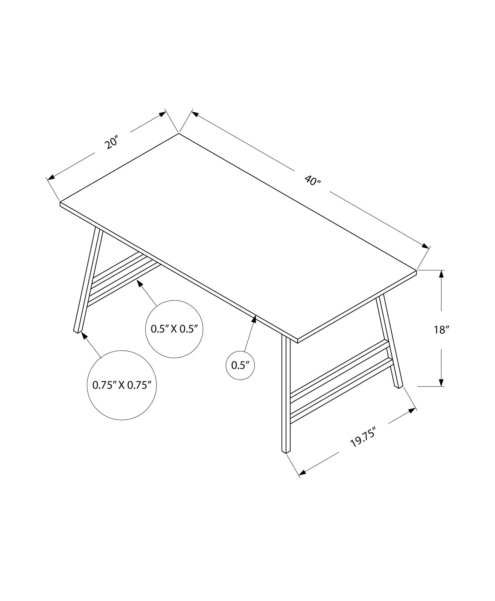 Table, Rectangular, Modern Style - Image 11