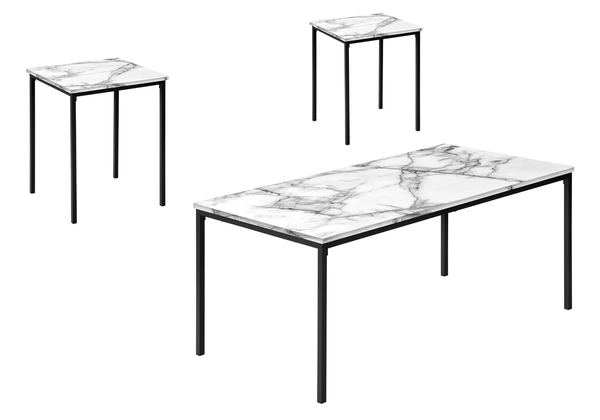 Table Set, Coffee, End, Contemporary, Modern (Set of 3) - Image 14