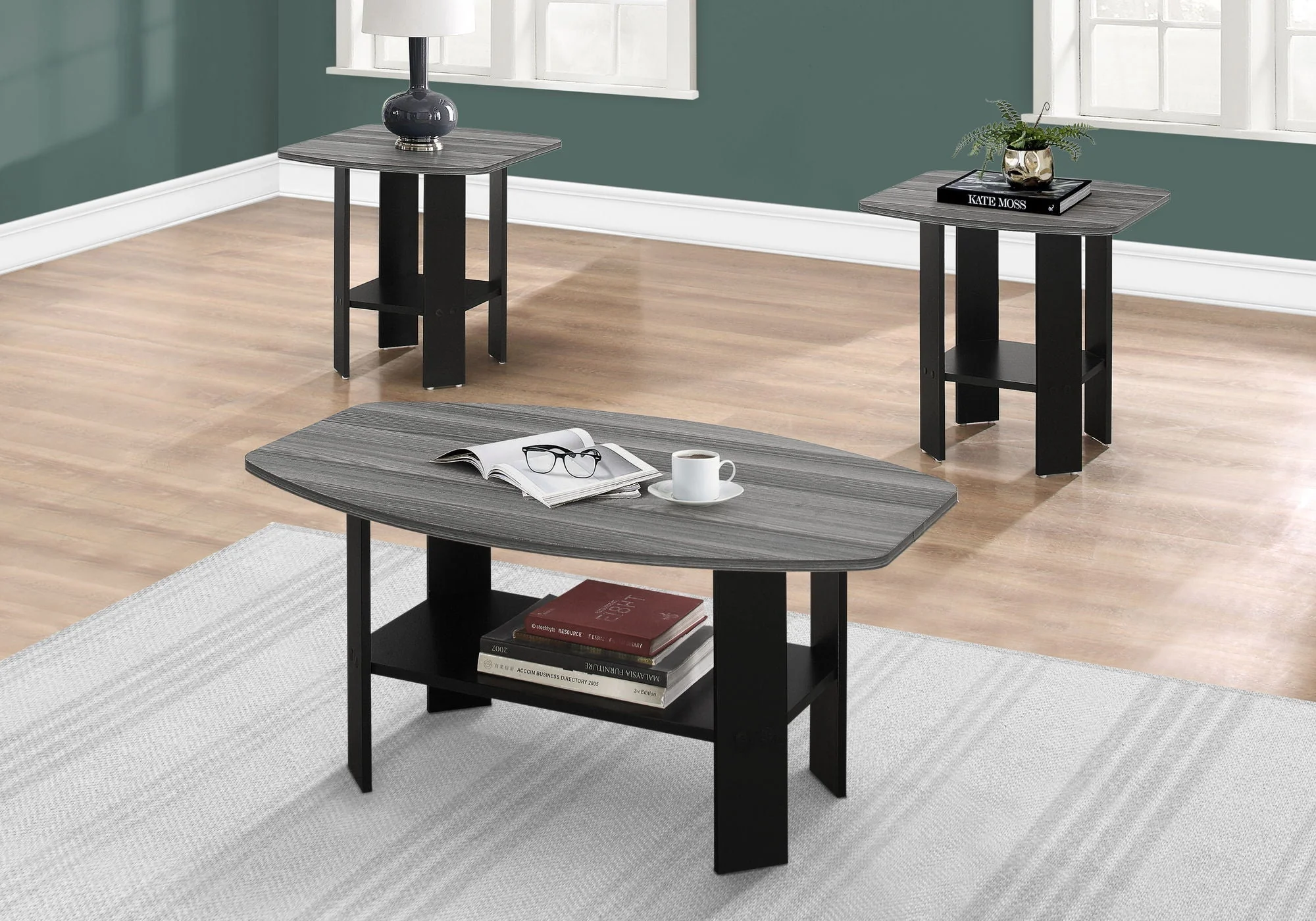 Table Set, Coffee, End, Side, Accent For Living Room (Set of 3) - Image 5