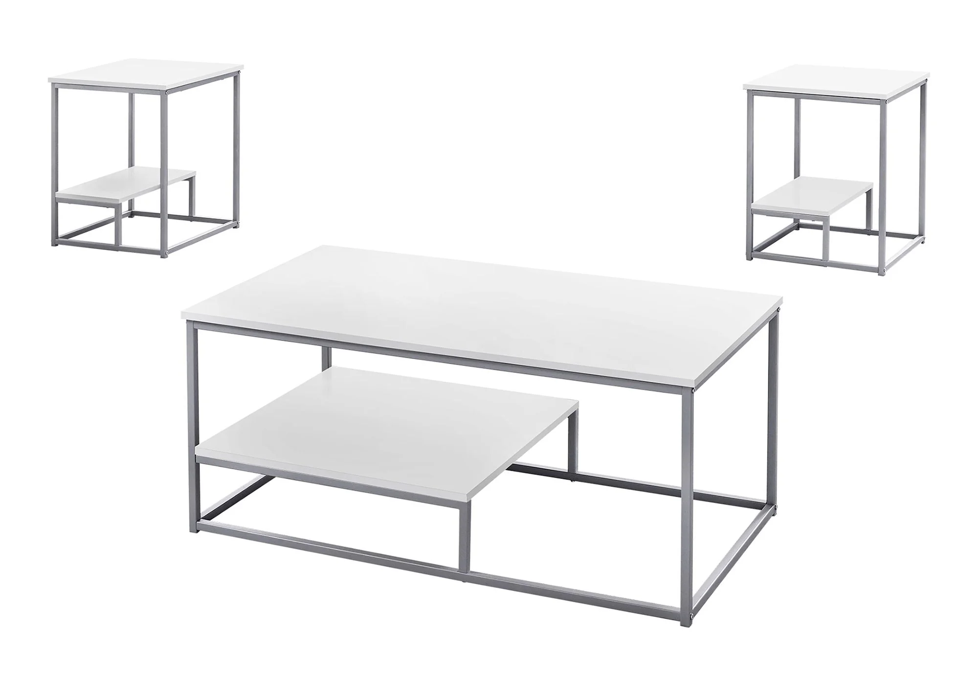 Table Set, Coffee, End, Side, Accent, Living Room, Contemporary & Modern (Set of 3) - Image 3