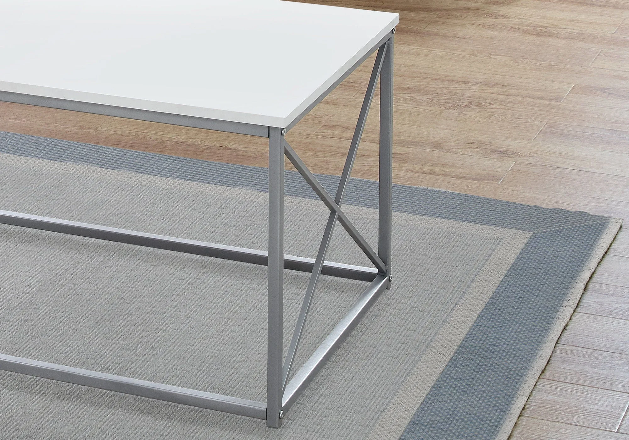 Table Set, Coffee, End, Side, Accent, Living Room, Contemporary, Modern (Set of 3) - White - Image 3