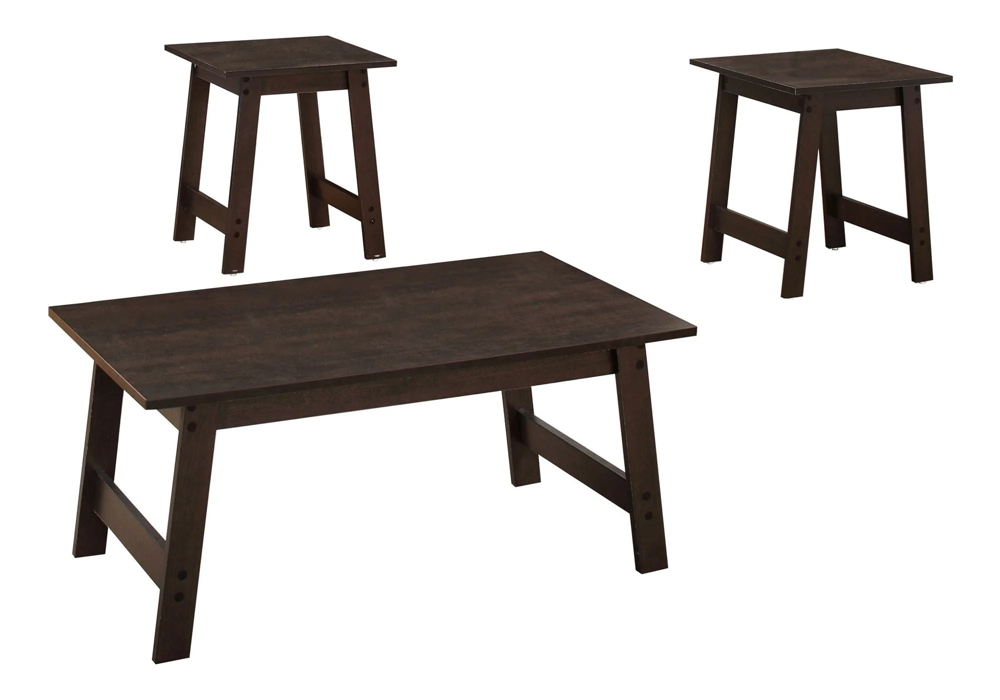 Table Set, Coffee, End, Side, Accent, Living Room Transitional (Set of 3) - Image 5