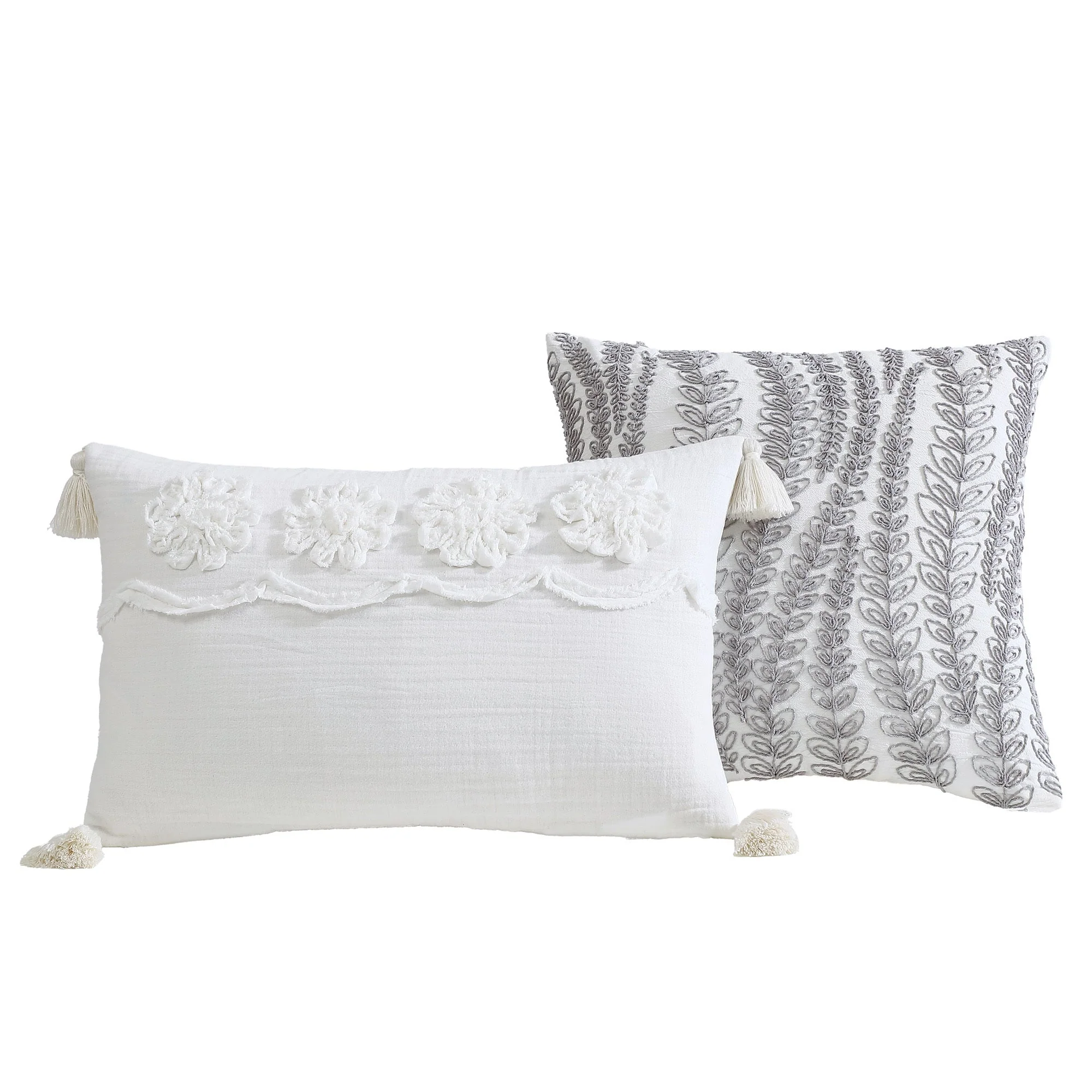 Tacey 5 Pc Textured Woven Jacquard Comforter Set - Image 4