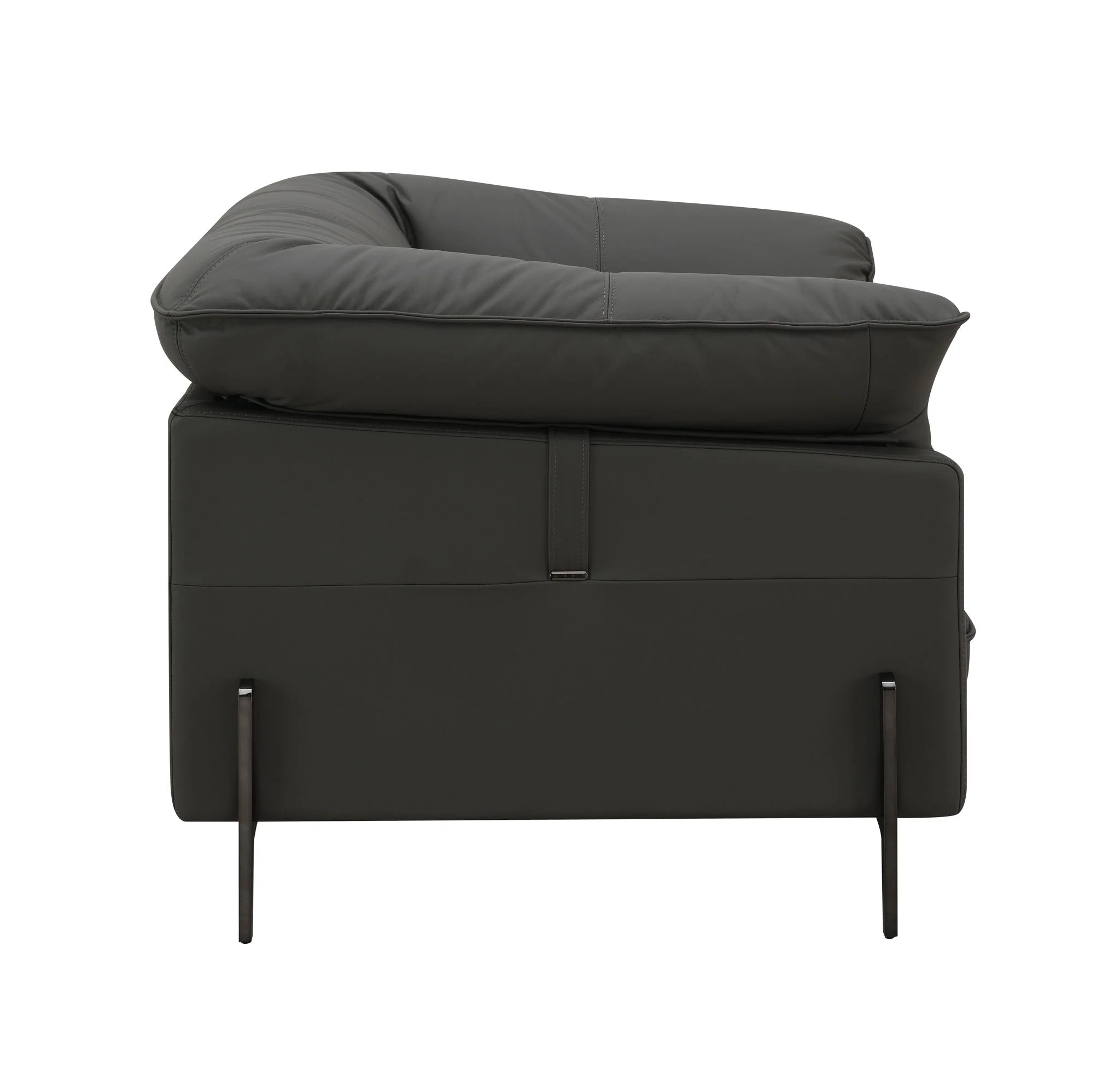 Tadi - Top Grain Leather Chair - Black - Image 2