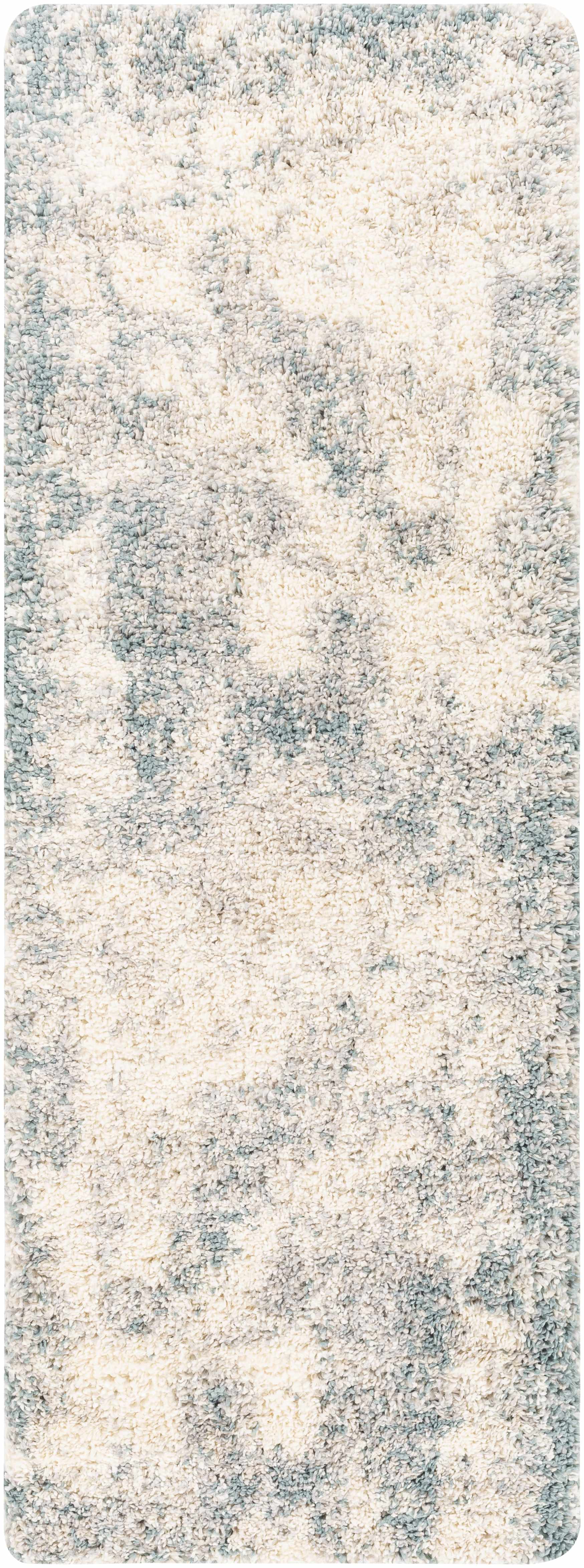 Tagas Abstract Gray Plush Rug - Image 3