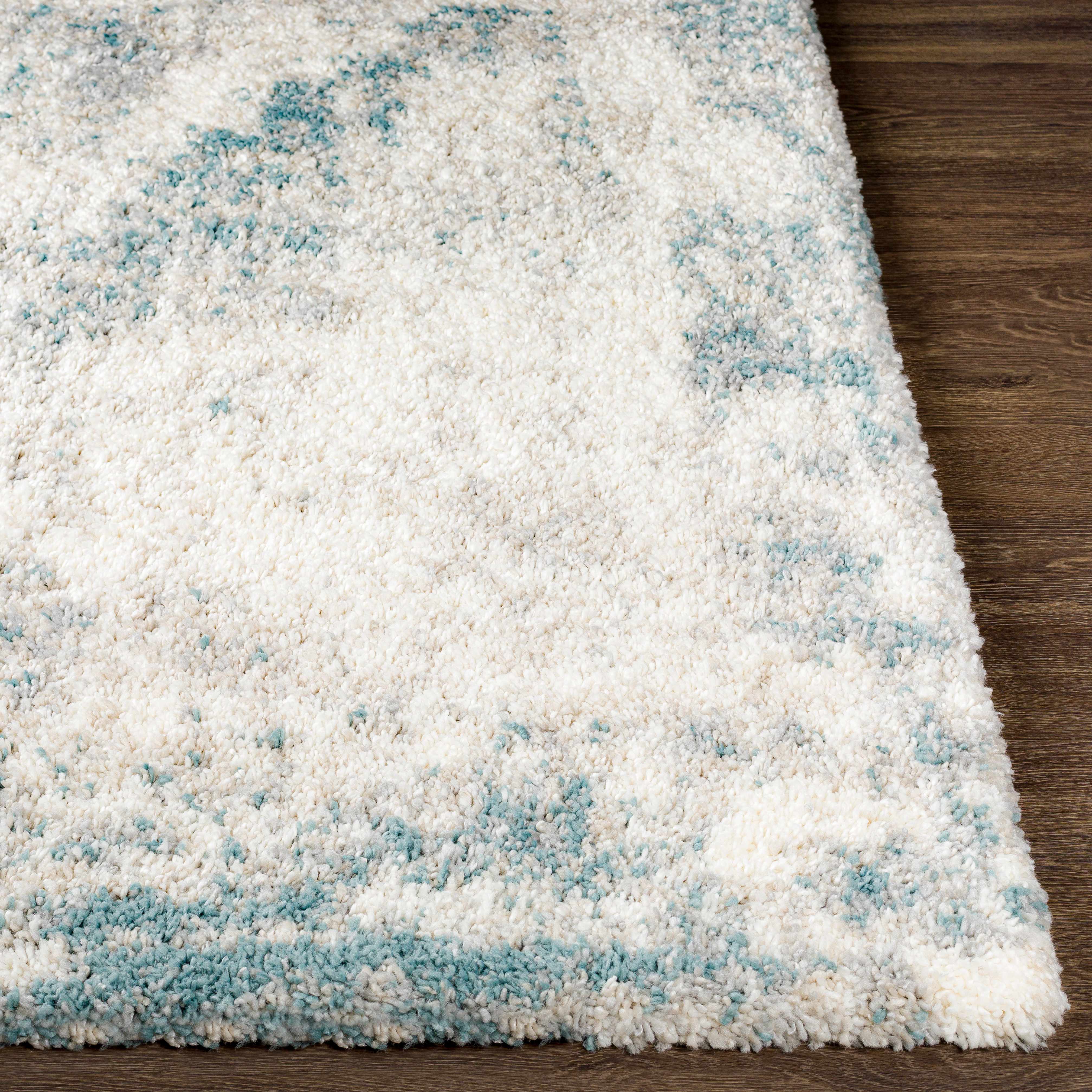 Tagas Abstract Gray Plush Rug - Image 9