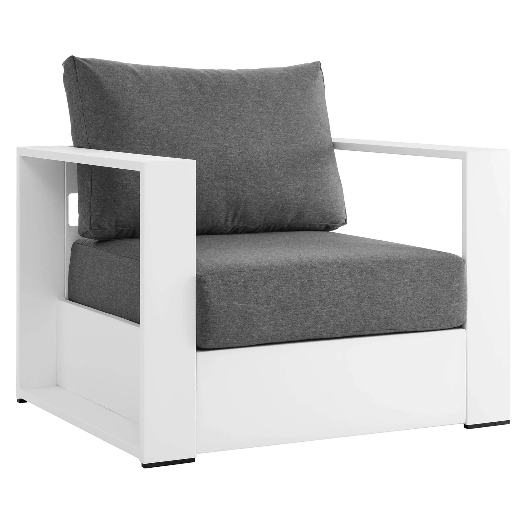 Tahoe 2-Piece Outdoor Patio Powder-Coated Aluminum Armchair Set by Modway - Image 3