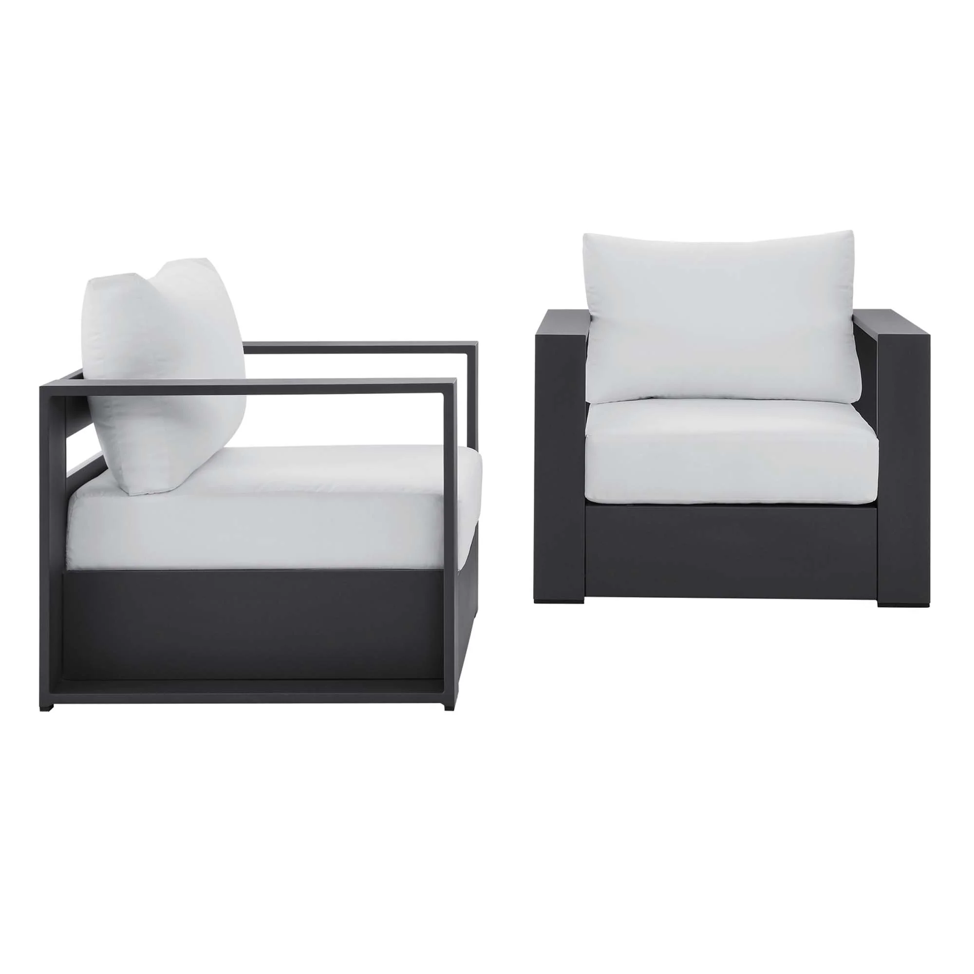 Tahoe 2-Piece Outdoor Patio Powder-Coated Aluminum Armchair Set by Modway - Image 37