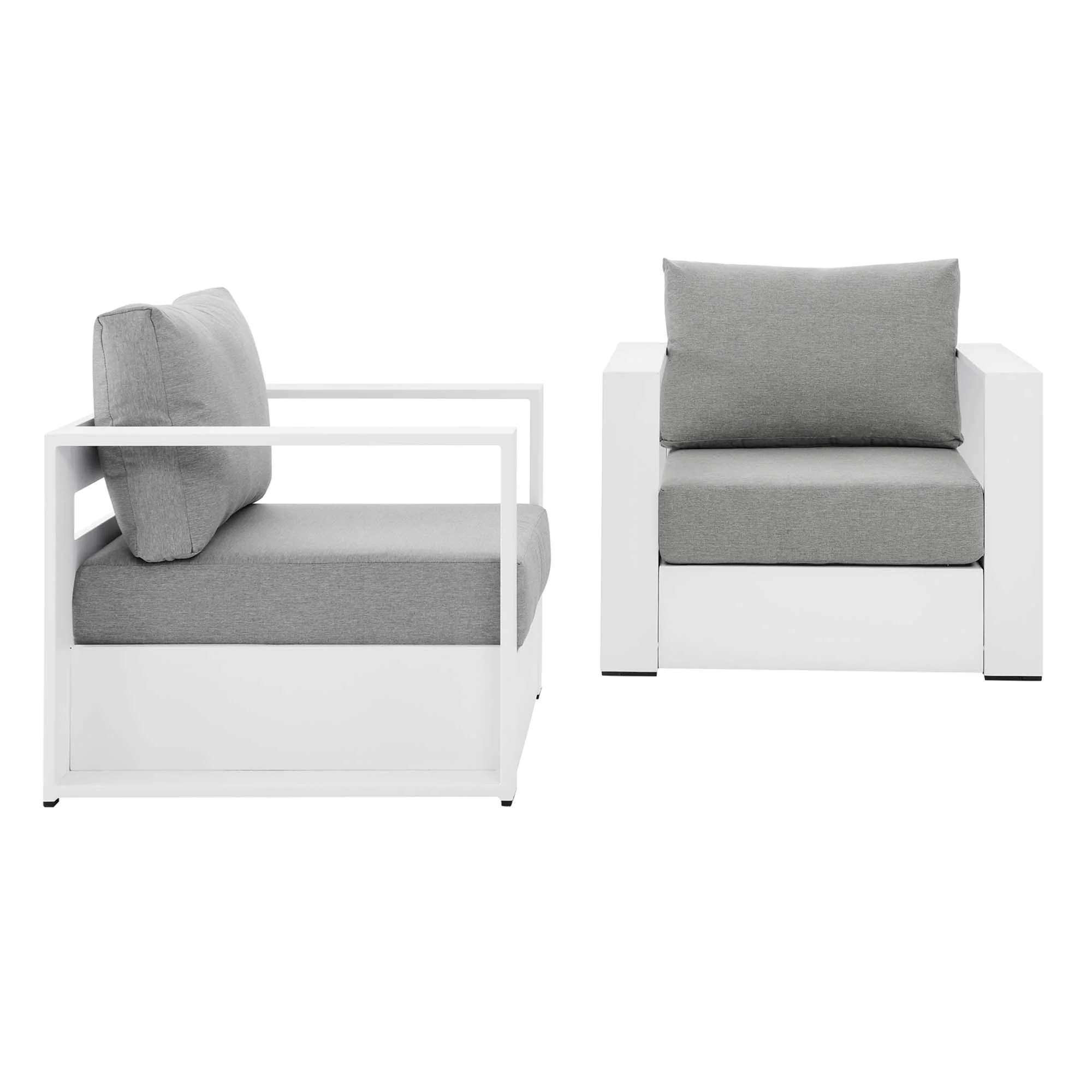 Tahoe 2-Piece Outdoor Patio Powder-Coated Aluminum Armchair Set by Modway - Image 38