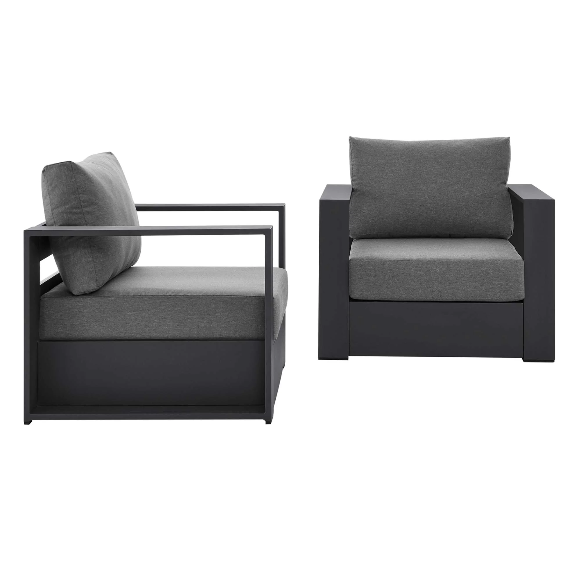 Tahoe 2-Piece Outdoor Patio Powder-Coated Aluminum Armchair Set by Modway - Image 39