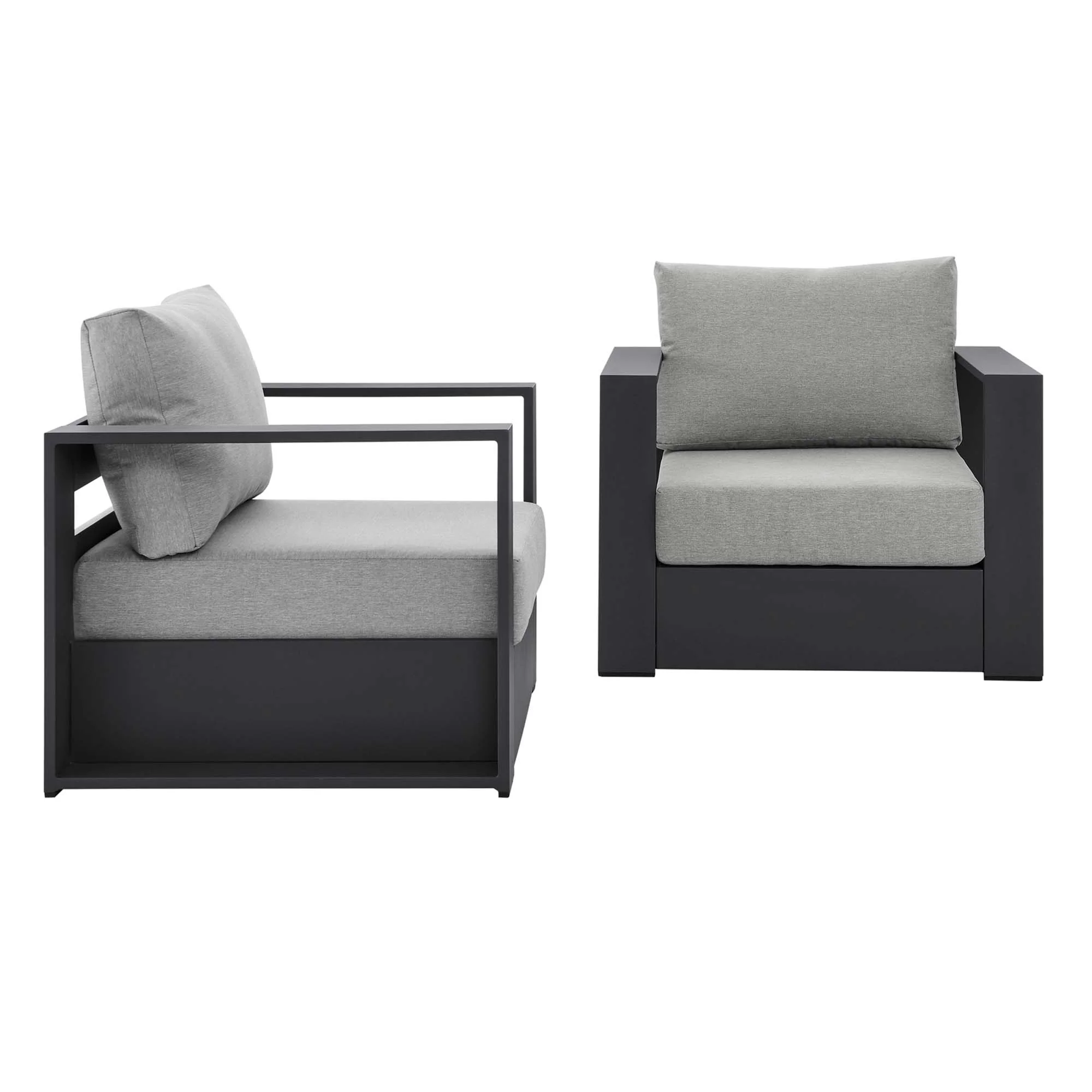 Tahoe 2-Piece Outdoor Patio Powder-Coated Aluminum Armchair Set by Modway - Image 40