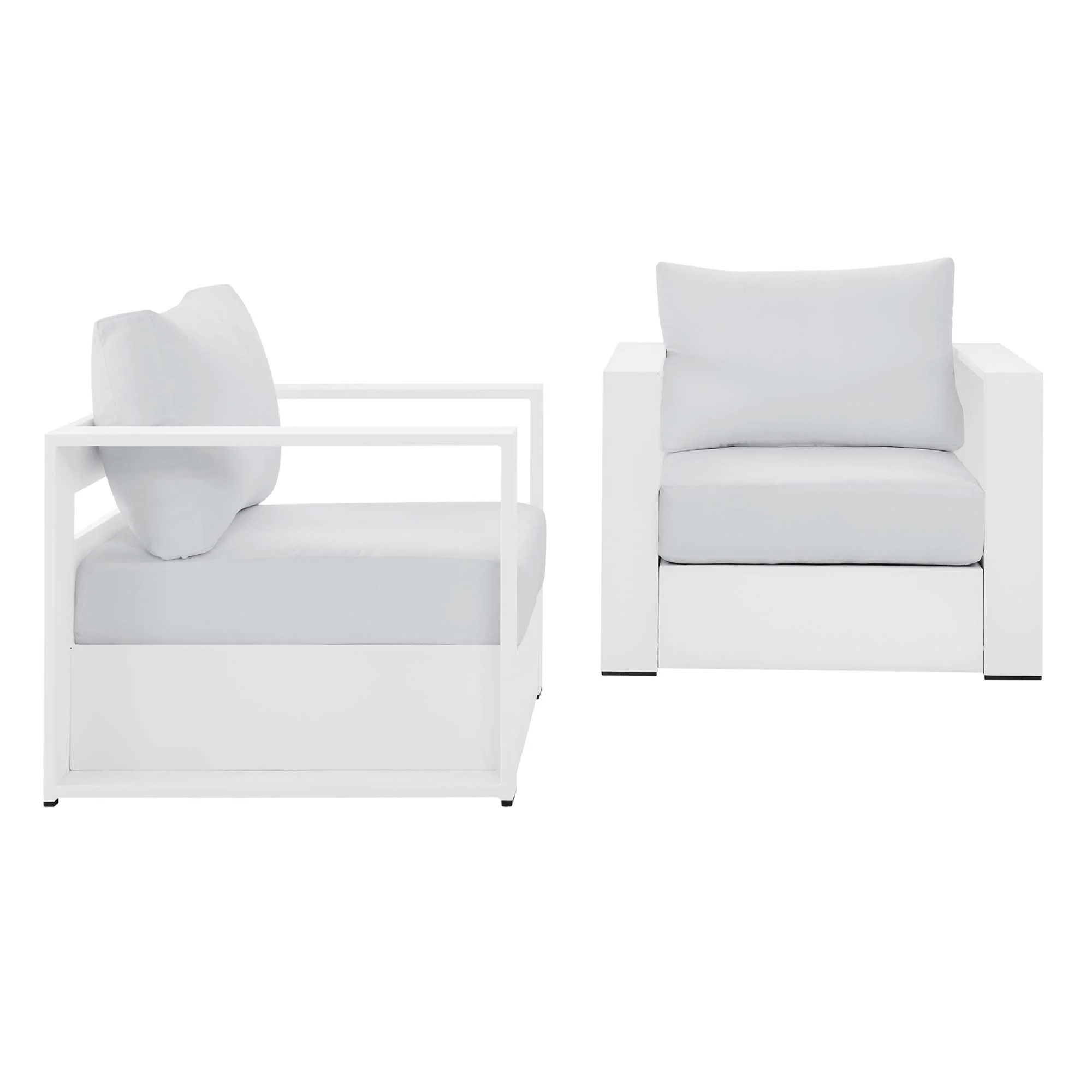 Tahoe 2-Piece Outdoor Patio Powder-Coated Aluminum Armchair Set by Modway - Image 41