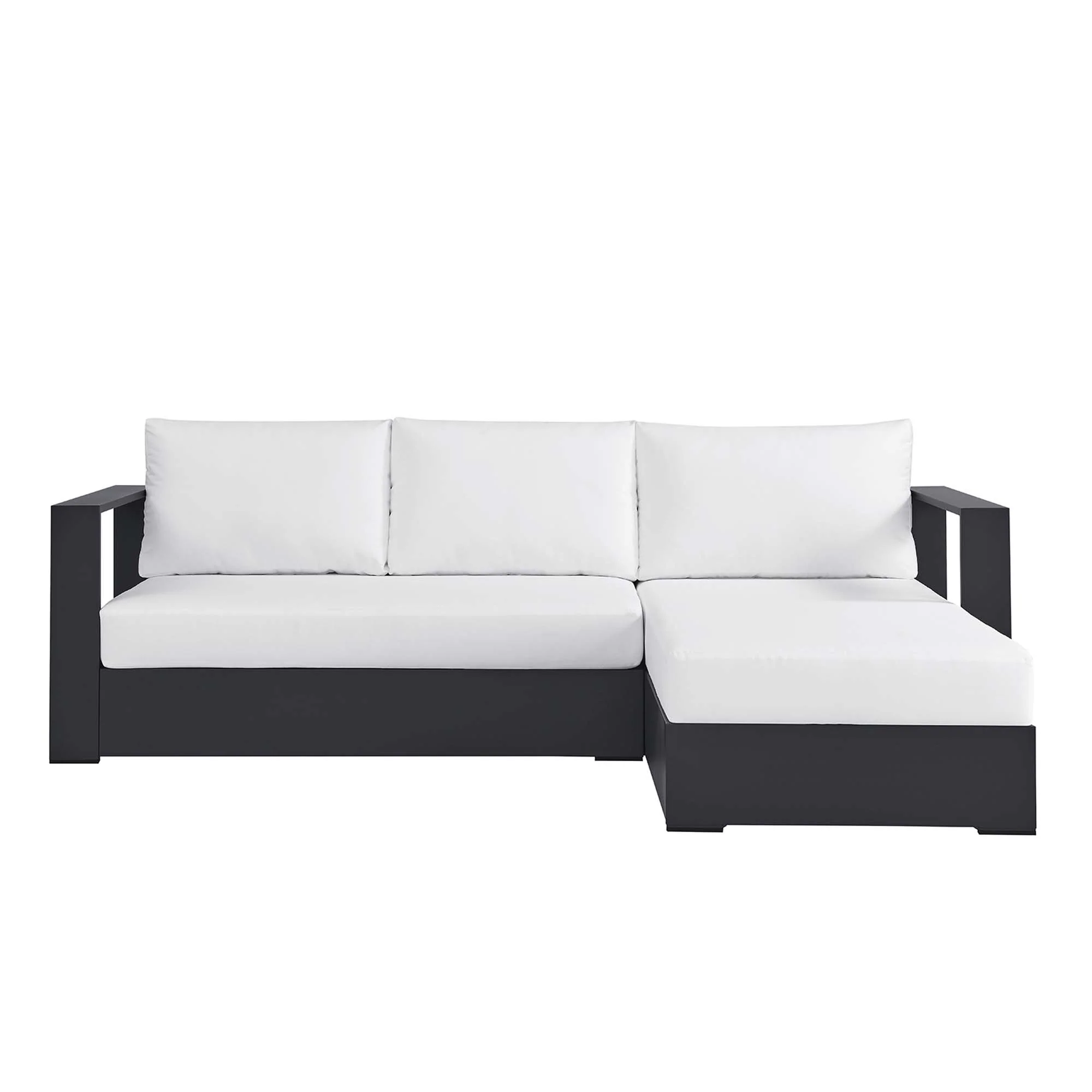 Tahoe 2-Piece Outdoor Aluminum Chaise Sectional Sofa - Image 5