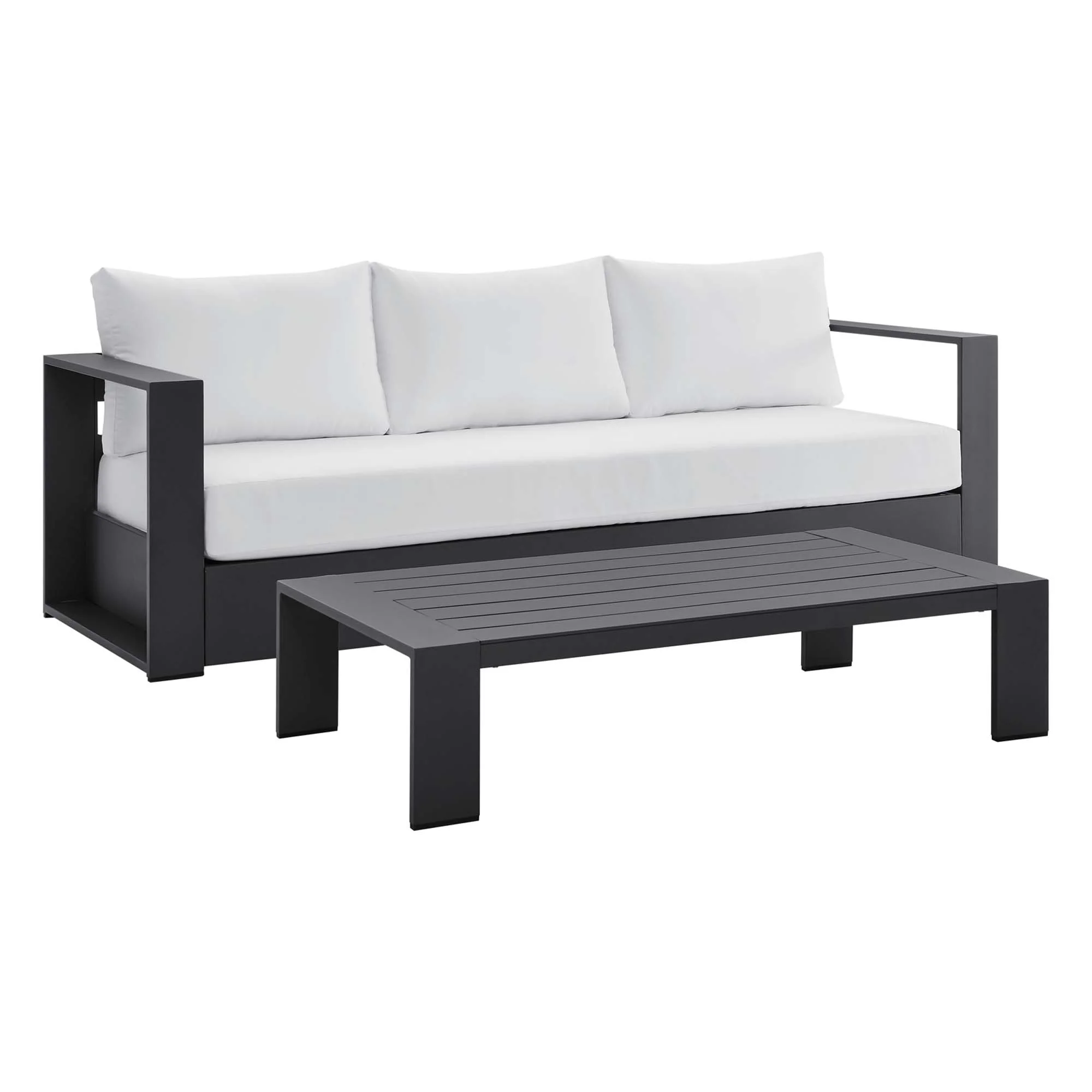 Tahoe 2-Piece Outdoor Patio Powder-Coated Aluminum Set by Modway - Image 38
