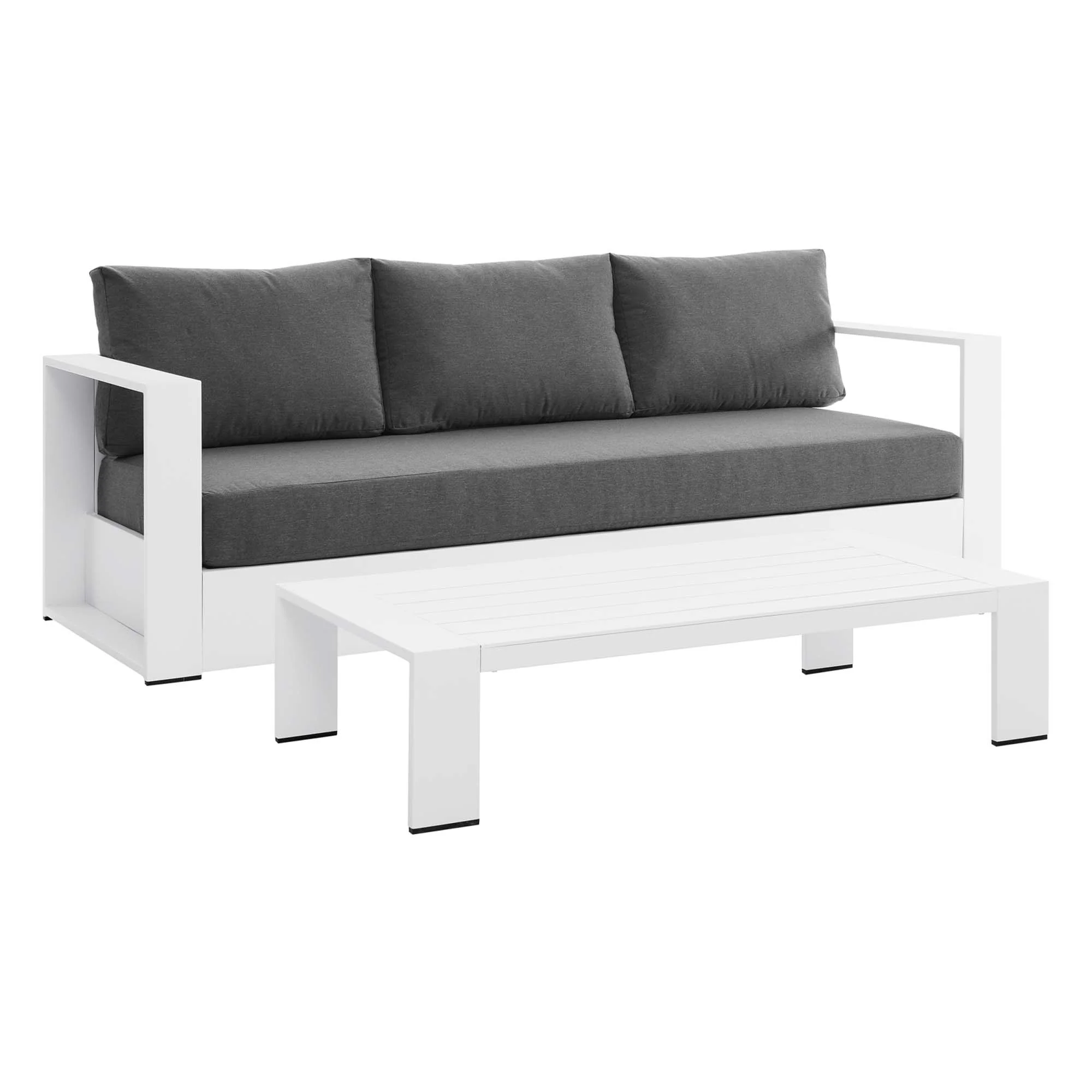 Tahoe 2-Piece Outdoor Patio Powder-Coated Aluminum Set by Modway - Image 42