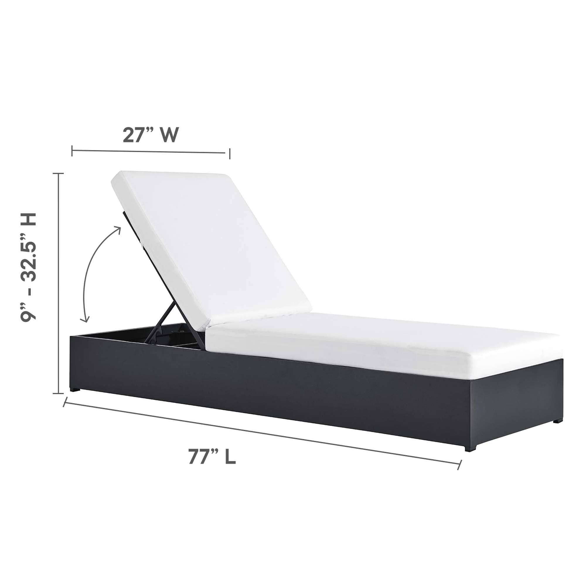 Tahoe 3-Piece Outdoor Patio Chaise Lounge Set - Image 3