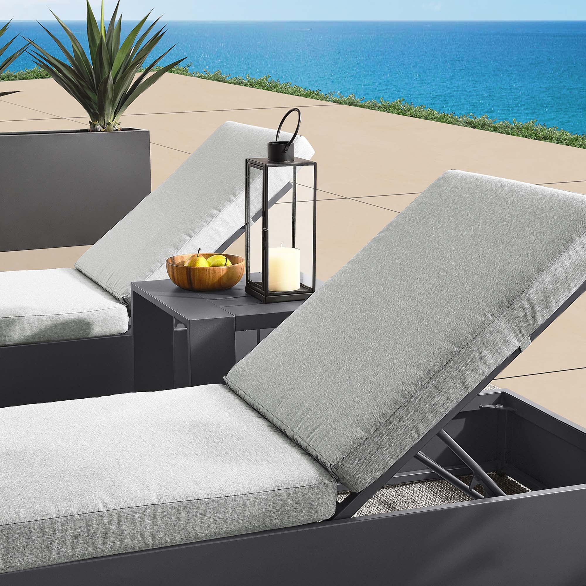 Tahoe 3-Piece Outdoor Patio Chaise Lounge Set - Image 8