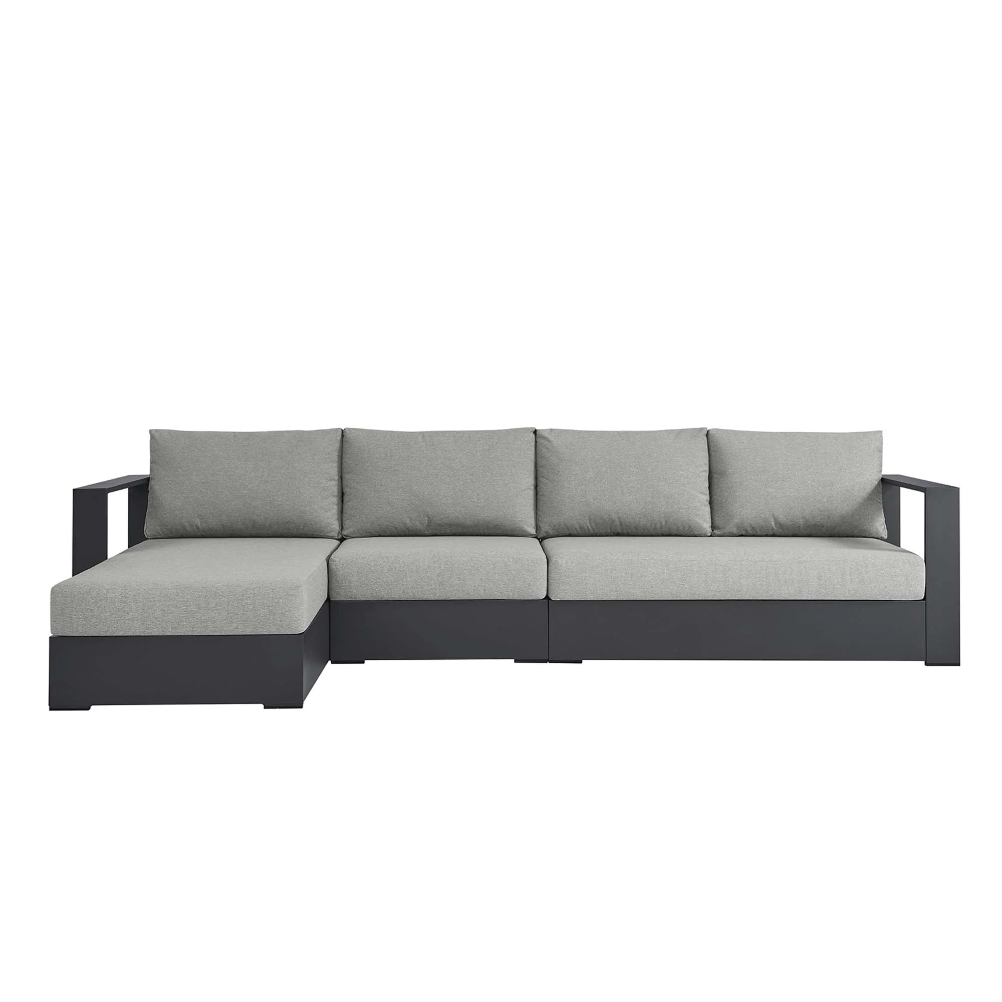 Tahoe 3-Piece Outdoor Patio Powder-Coated Aluminum Sectional Sofa Set by Modway - Image 10
