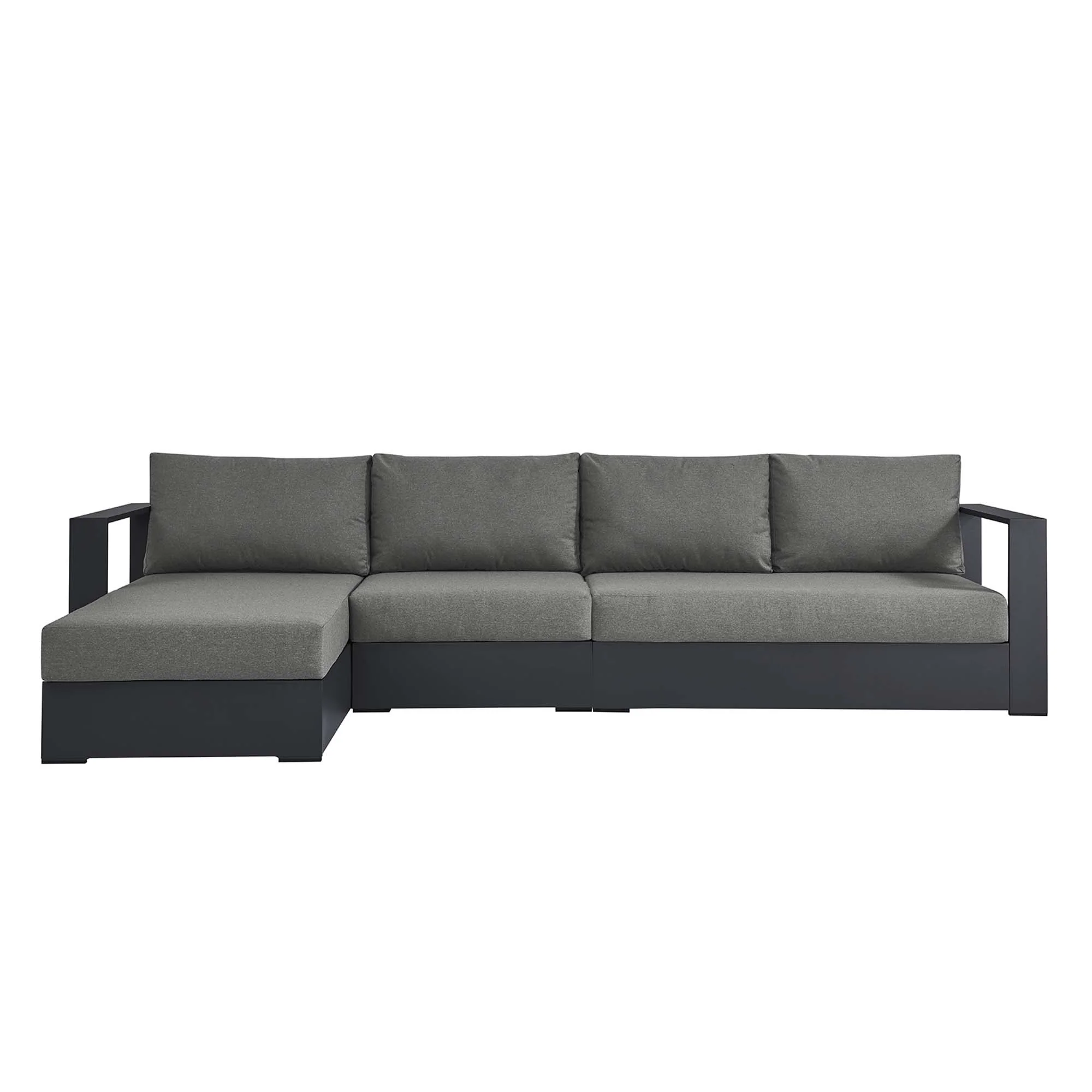 Tahoe 3-Piece Outdoor Patio Powder-Coated Aluminum Sectional Sofa Set by Modway - Image 11