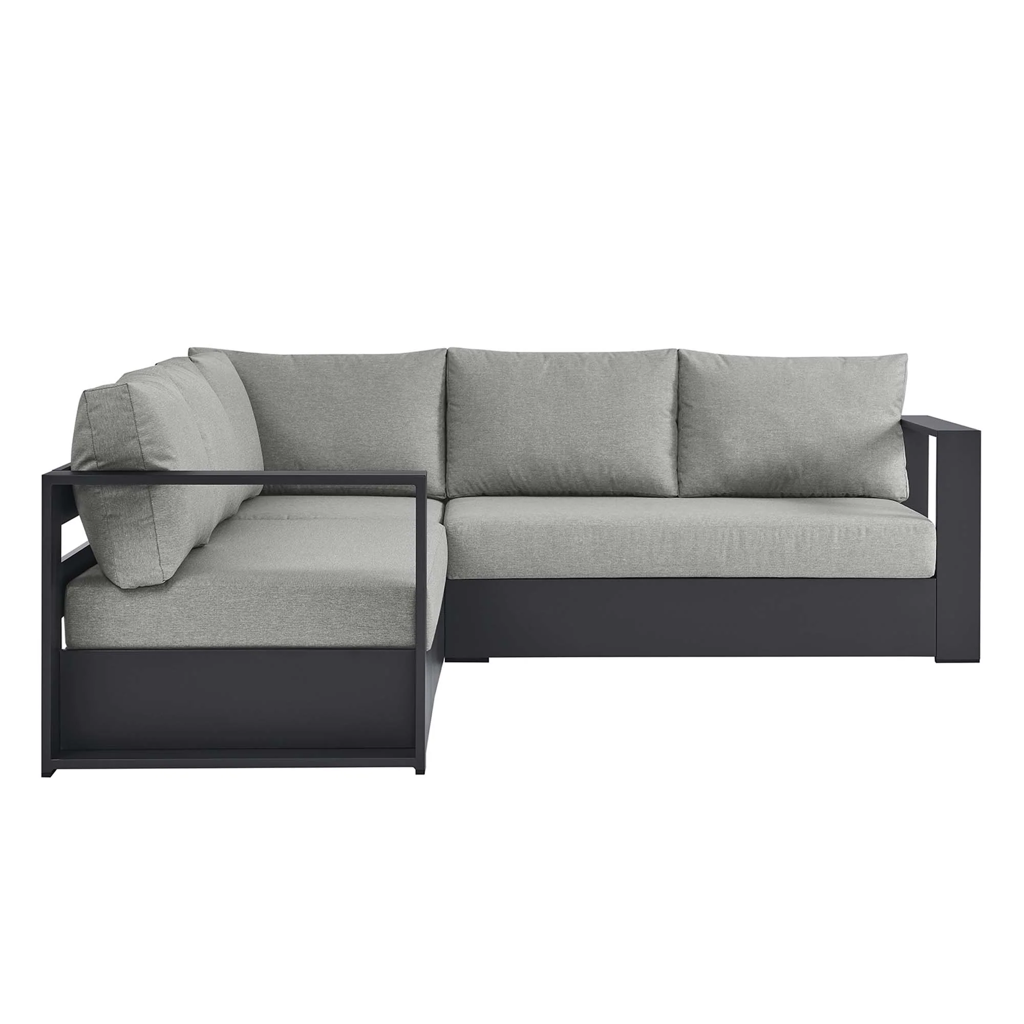 Tahoe 3-Piece Outdoor Patio Powder-Coated Aluminum Sectional Sofa by Modway - Image 10