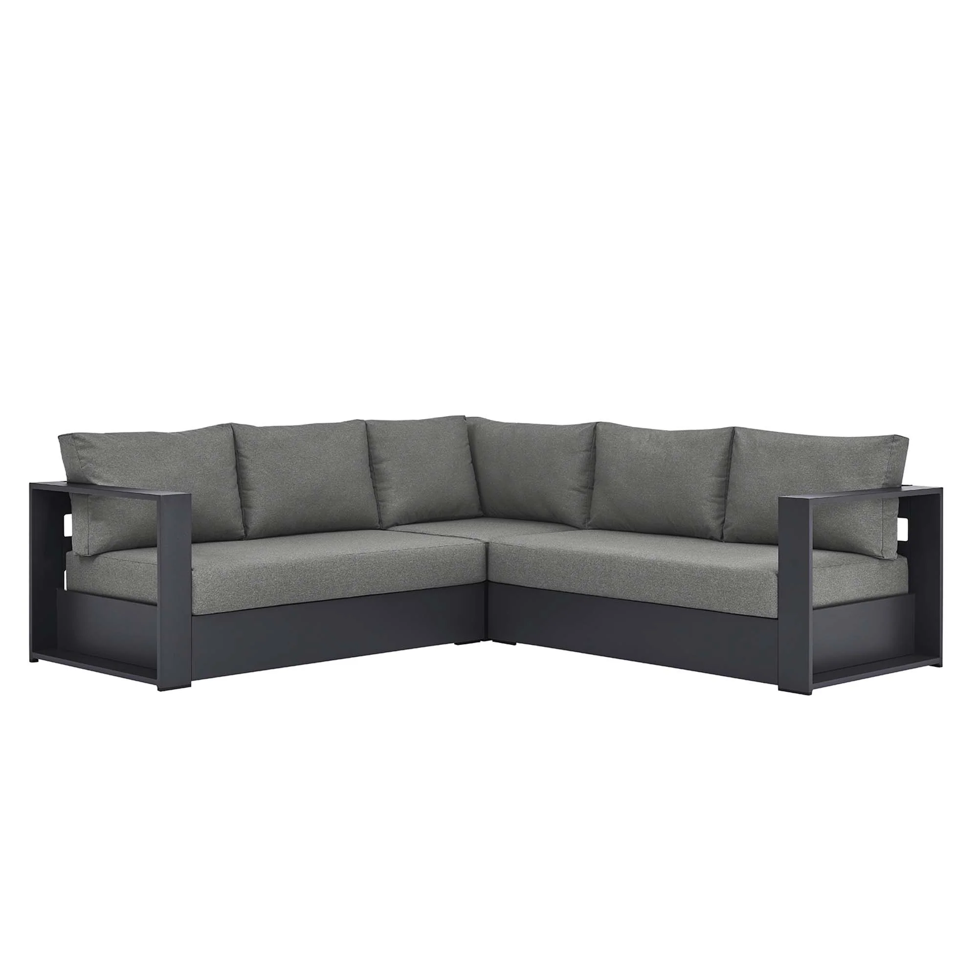 Tahoe 3-Piece Outdoor Patio Powder-Coated Aluminum Sectional Sofa by Modway - Image 21