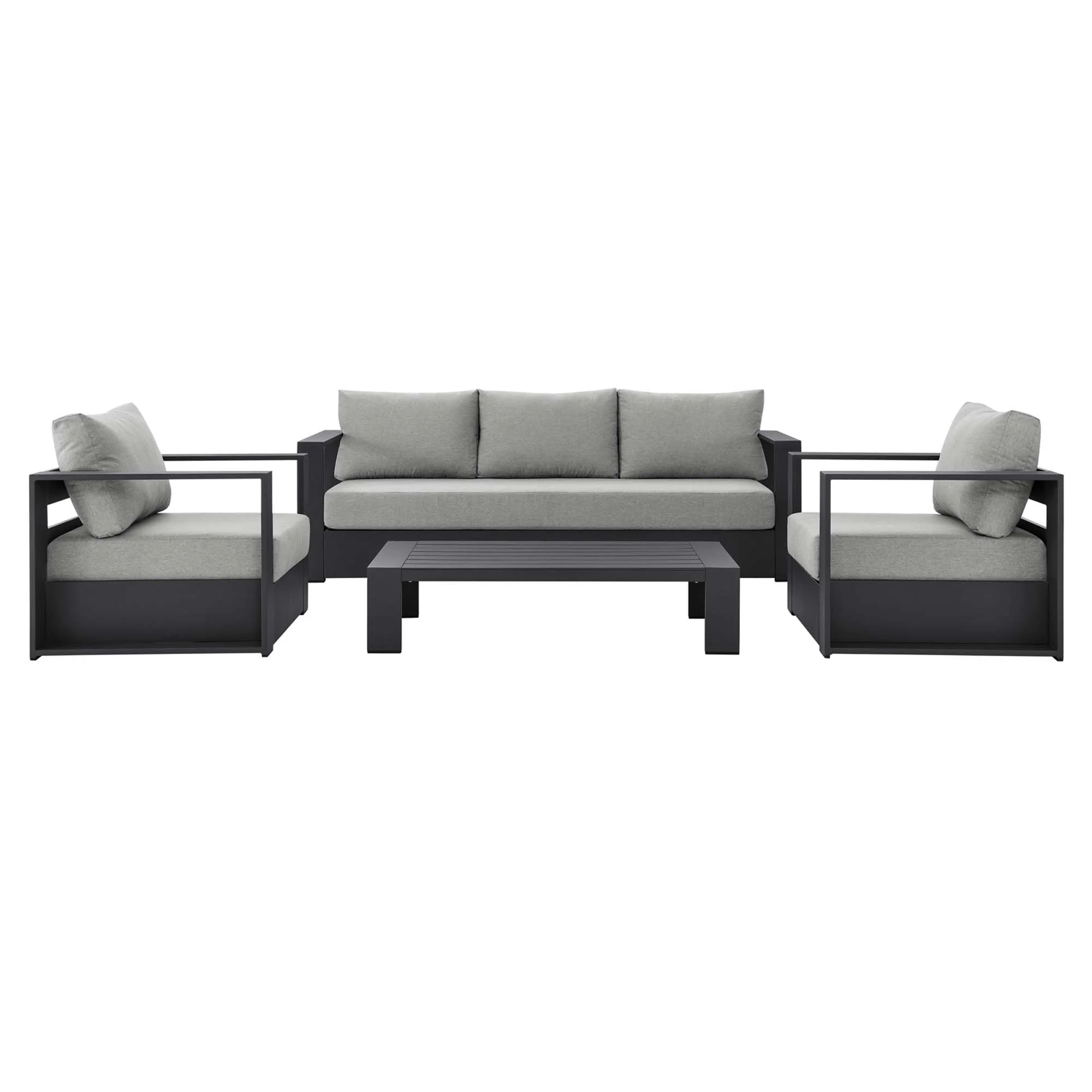 Tahoe 4-Piece Outdoor Patio Powder-Coated Aluminum Set by Modway - Image 18