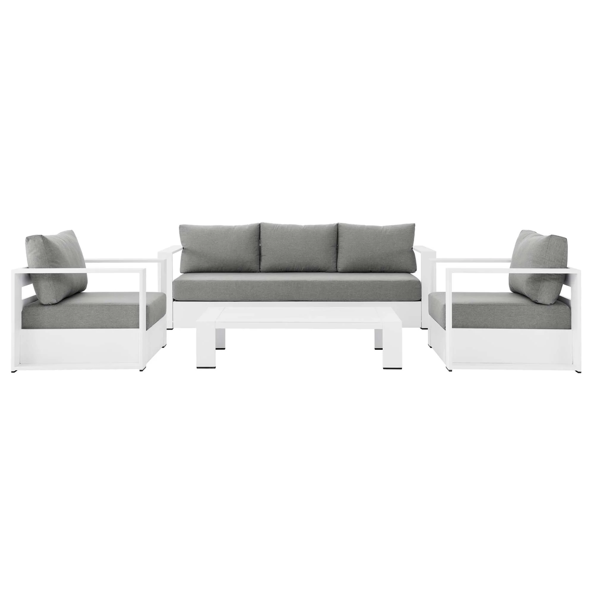 Tahoe 4-Piece Outdoor Patio Powder-Coated Aluminum Set by Modway - Image 19