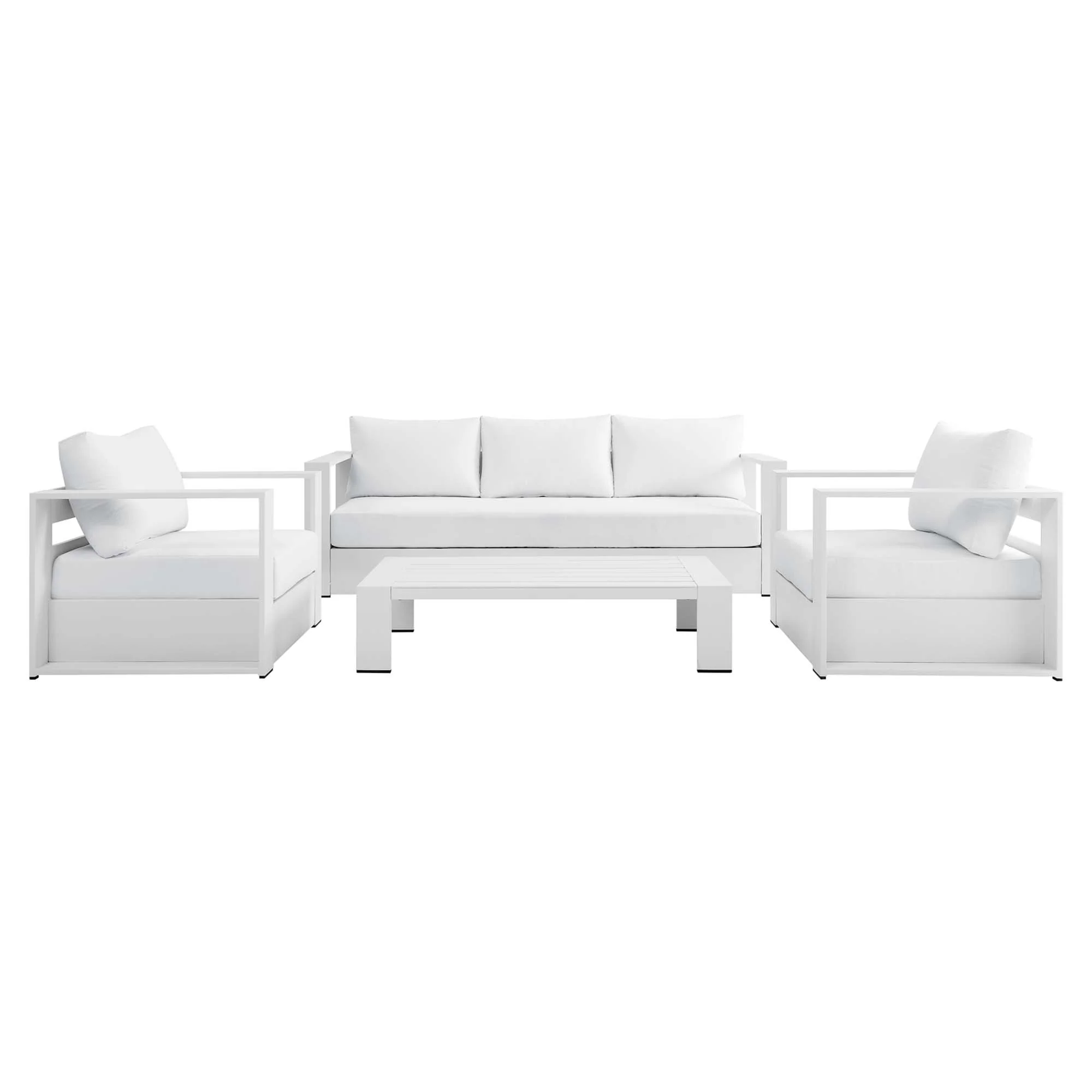 Tahoe 4-Piece Outdoor Patio Powder-Coated Aluminum Set by Modway - Image 20