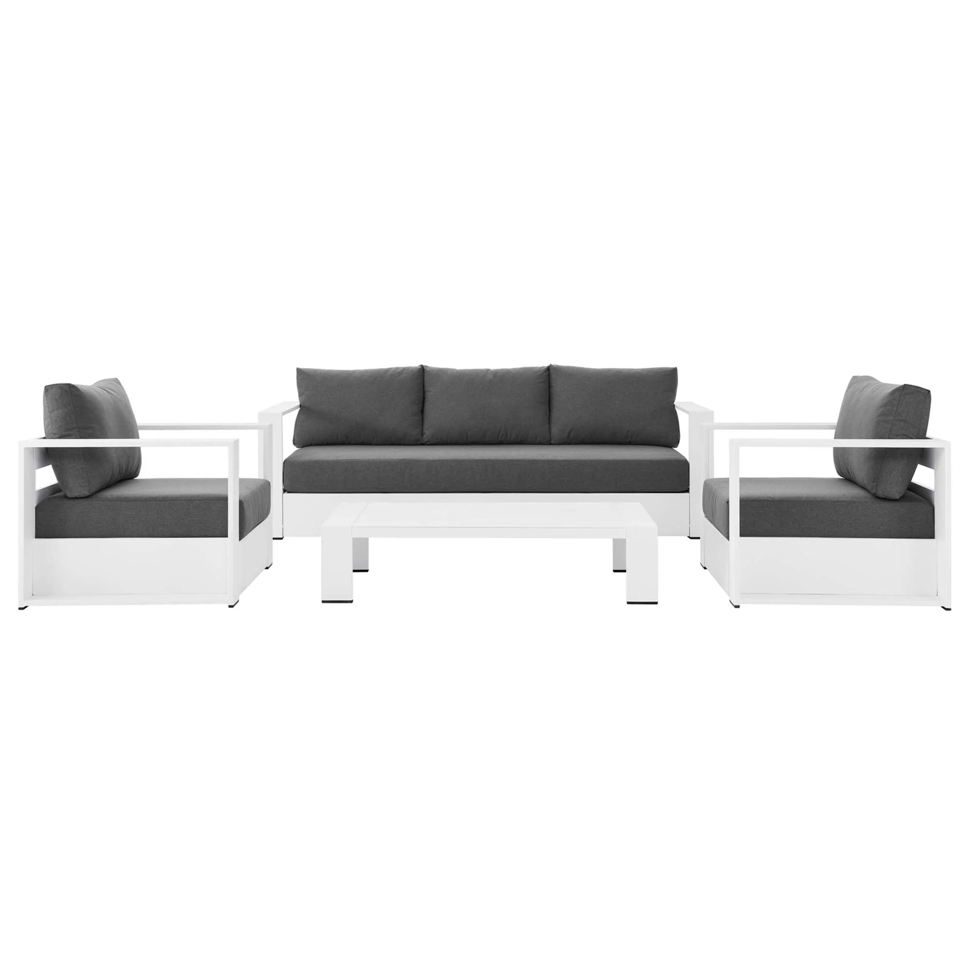 Tahoe 4-Piece Outdoor Patio Powder-Coated Aluminum Set by Modway - Image 21