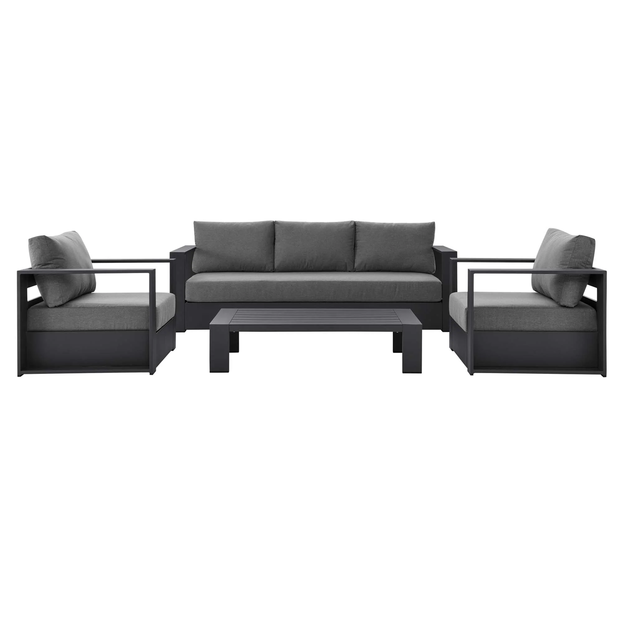 Tahoe 4-Piece Outdoor Patio Powder-Coated Aluminum Set by Modway - Image 22