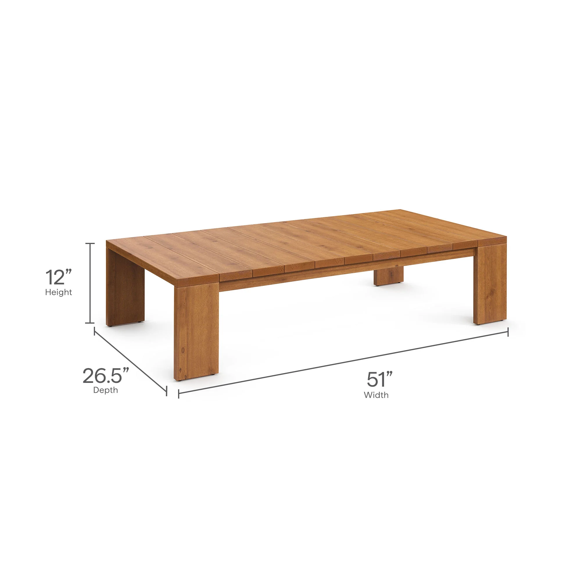 Tahoe 5-Piece Outdoor Patio Acacia Wood Furniture Set by Modway - Image 6