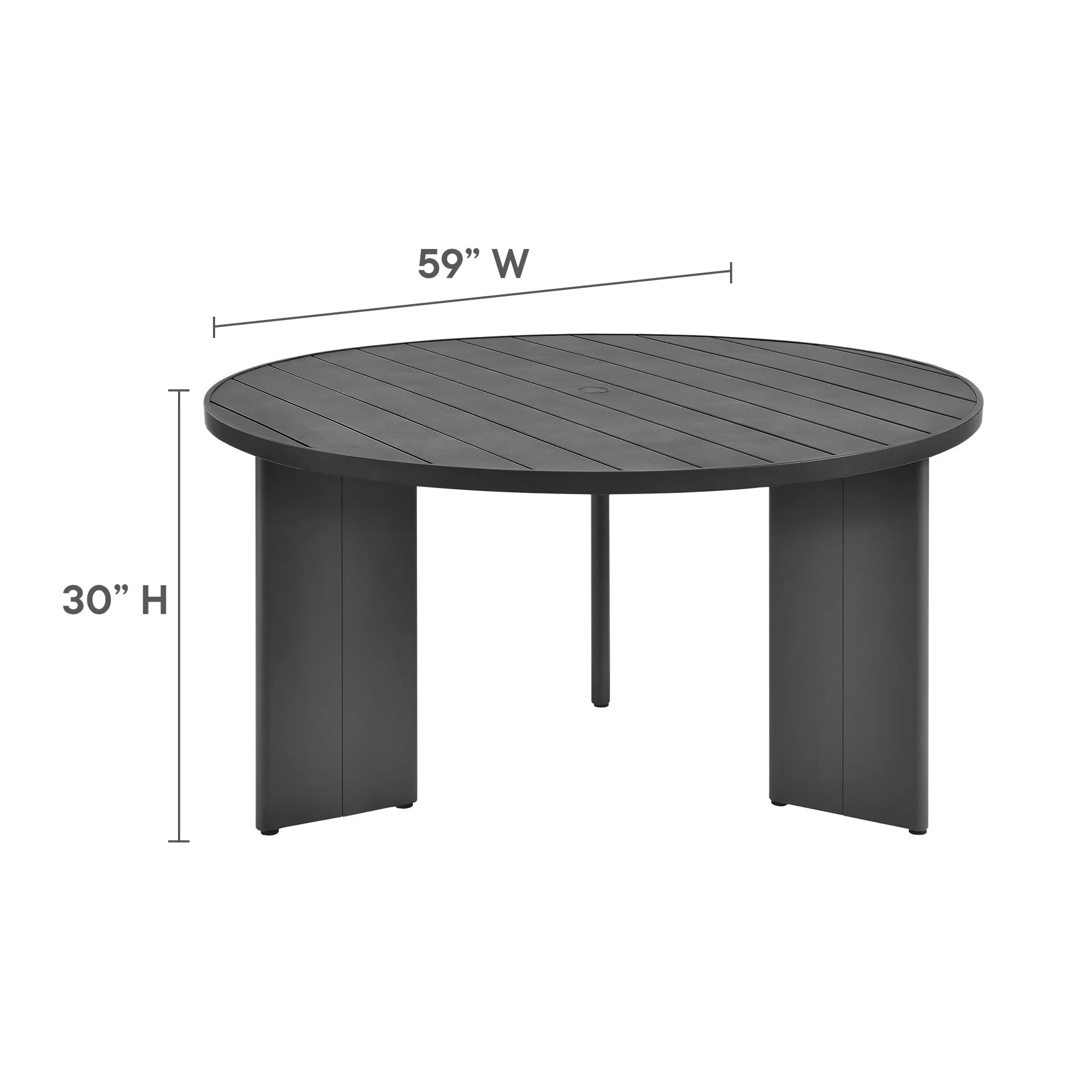 Tahoe 5-Piece Outdoor Patio Aluminum Dining Set by Modway - Image 4