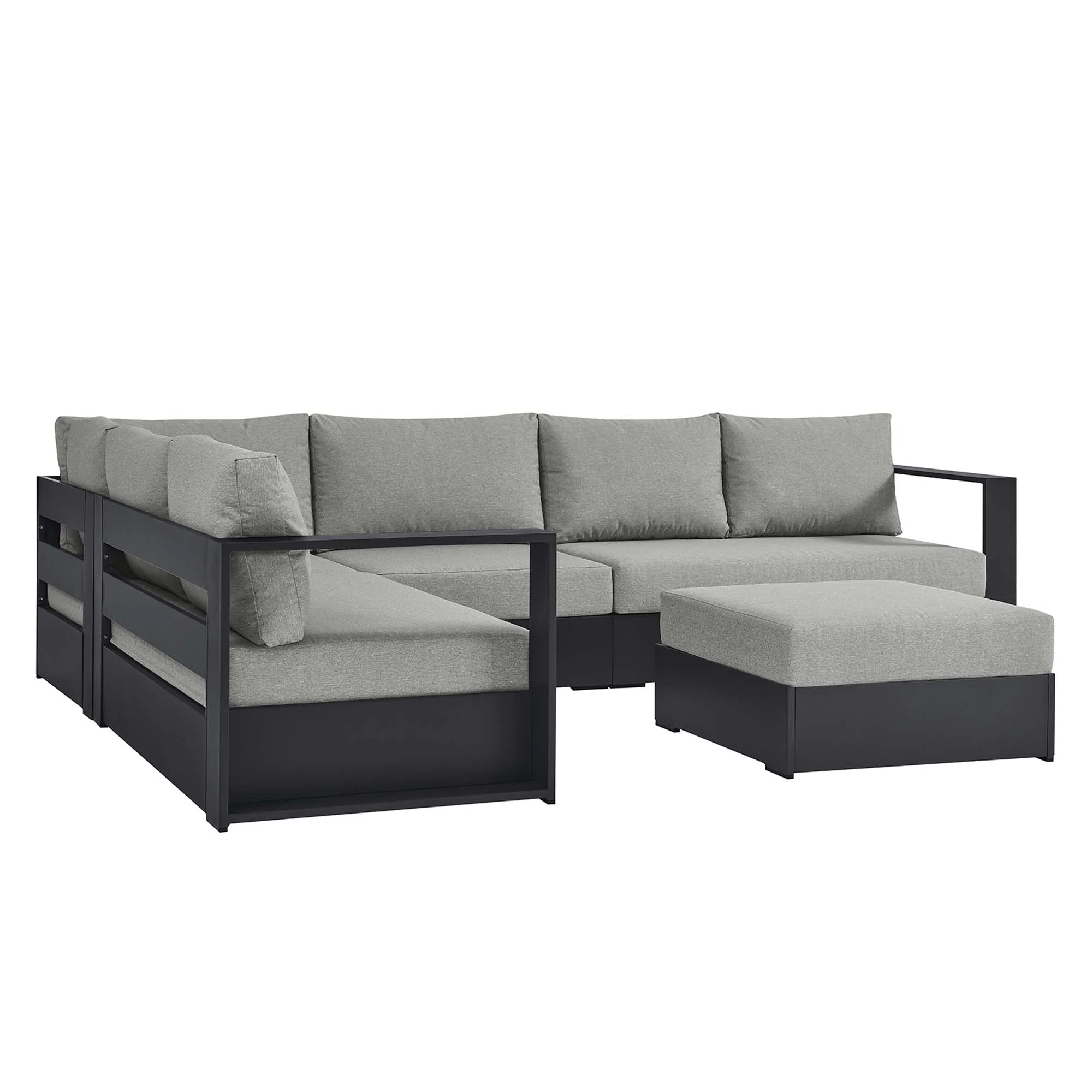 Tahoe 5-Piece Outdoor Patio Sectional Sofa Set by Modway - Image 20