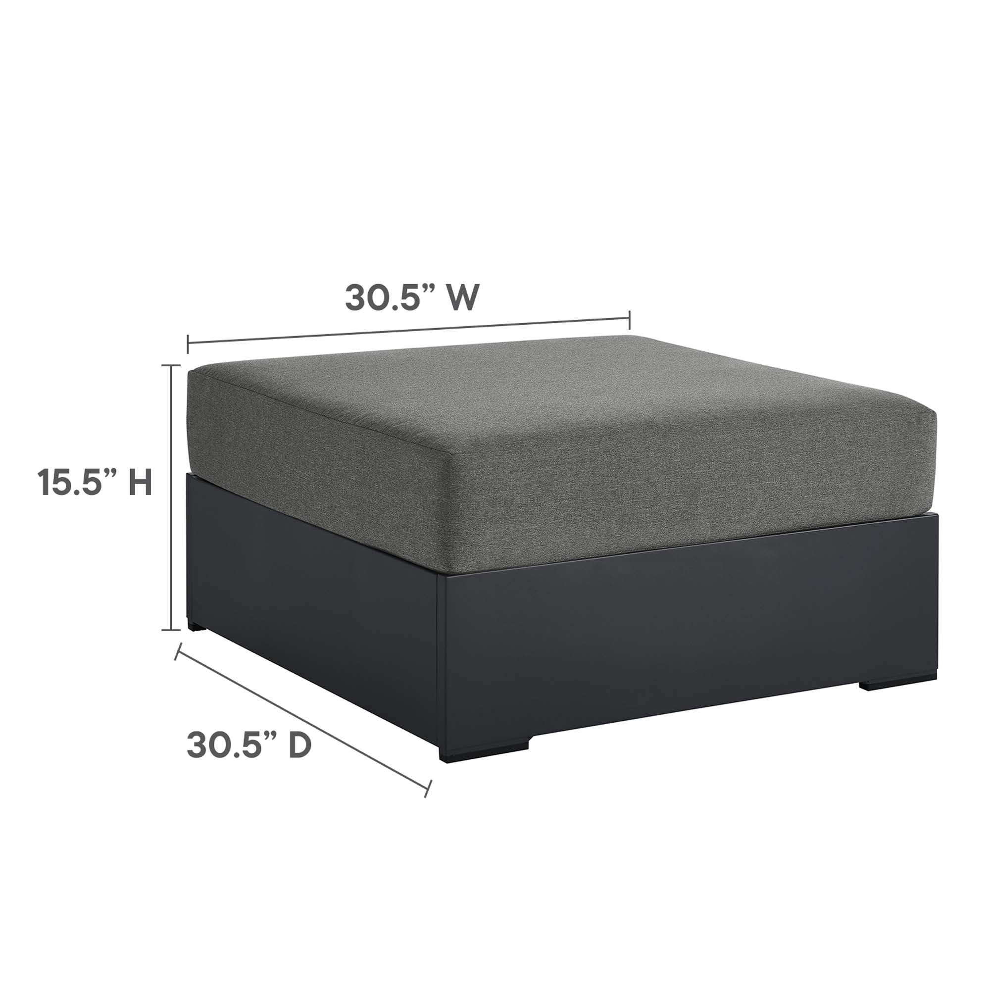 Tahoe 5-Piece Outdoor Patio Sectional Sofa Set by Modway - Image 9