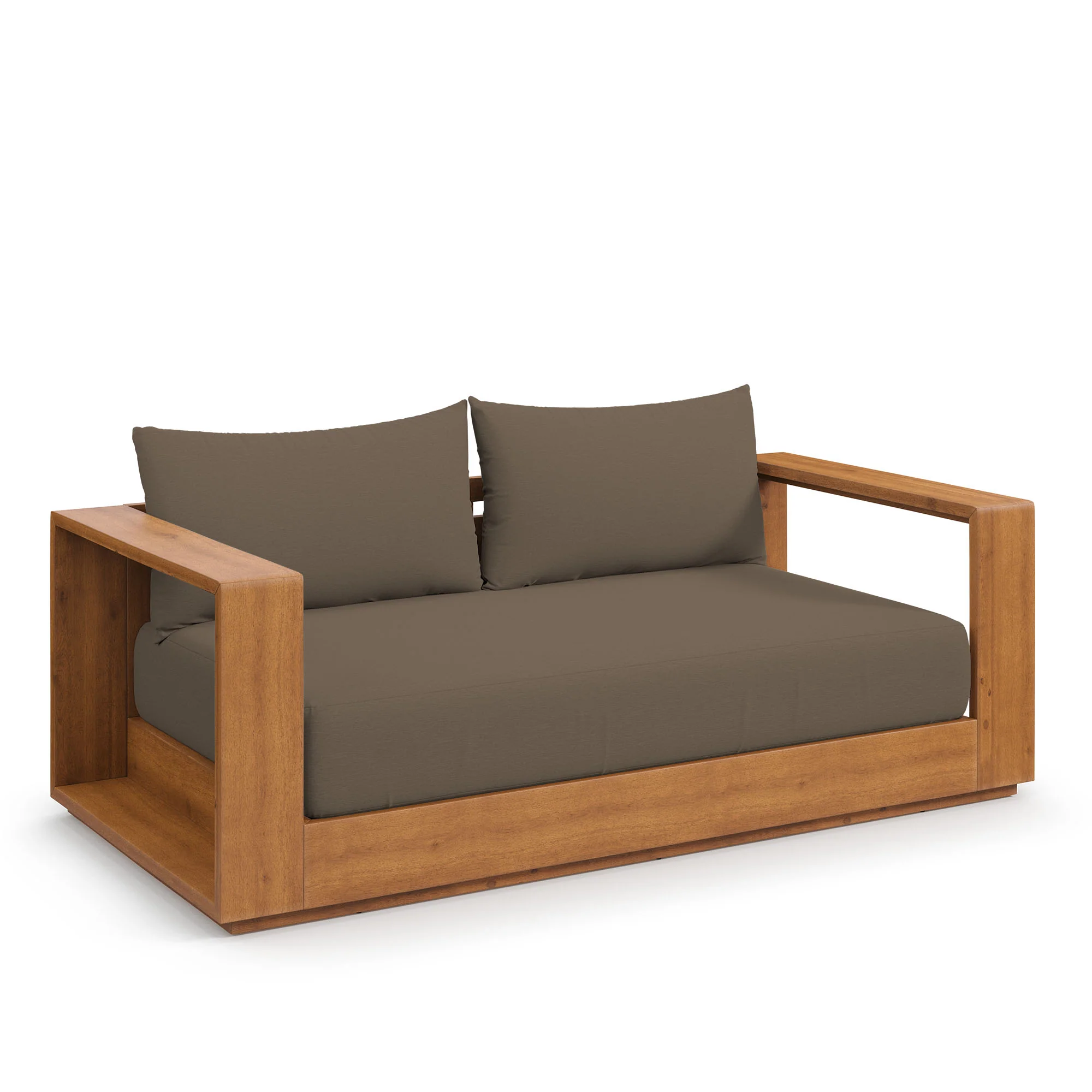 Tahoe Acacia Wood Outdoor Patio Loveseat by Modway - Image 14