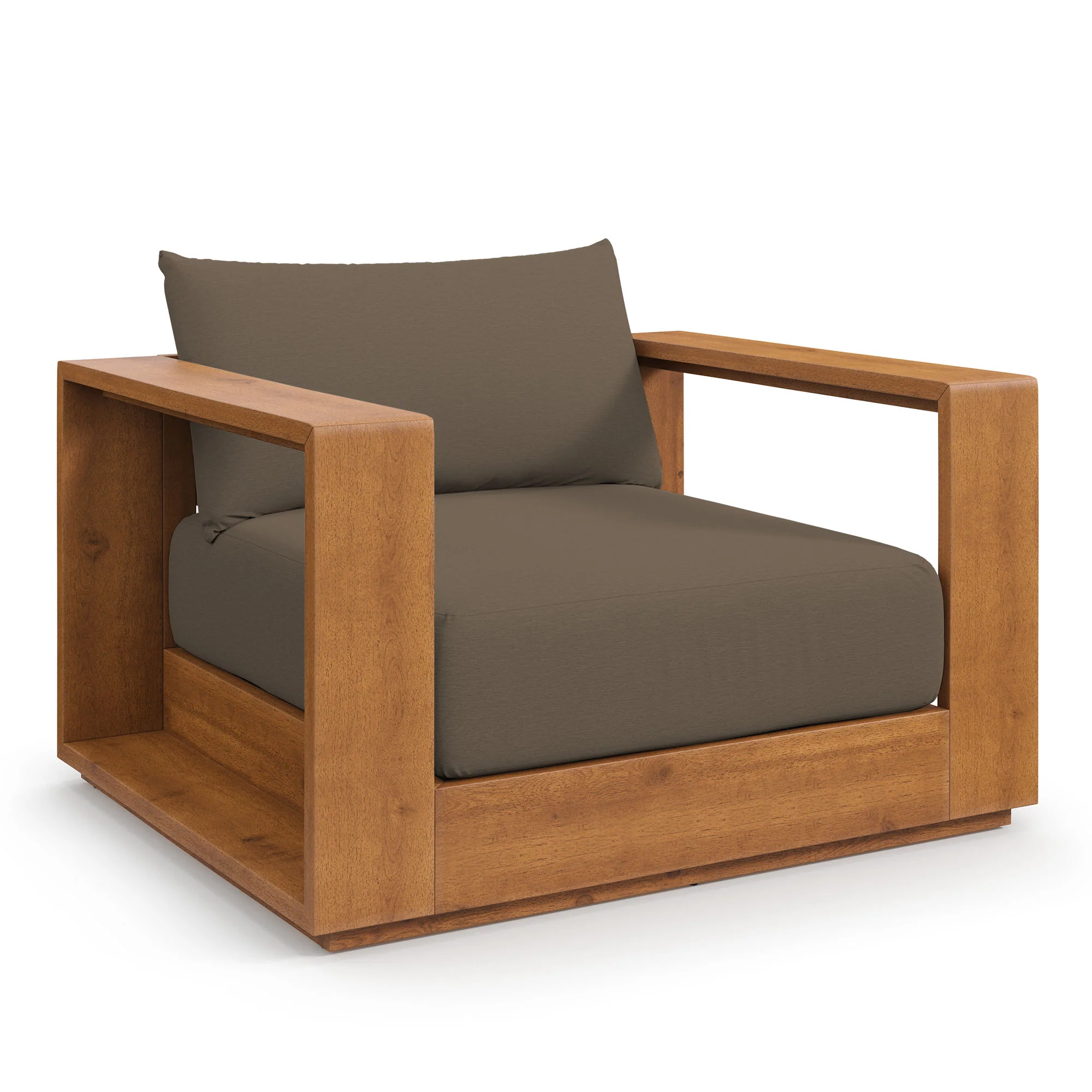 Tahoe Outdoor Patio Acacia Wood Chair by Modway - Image 14
