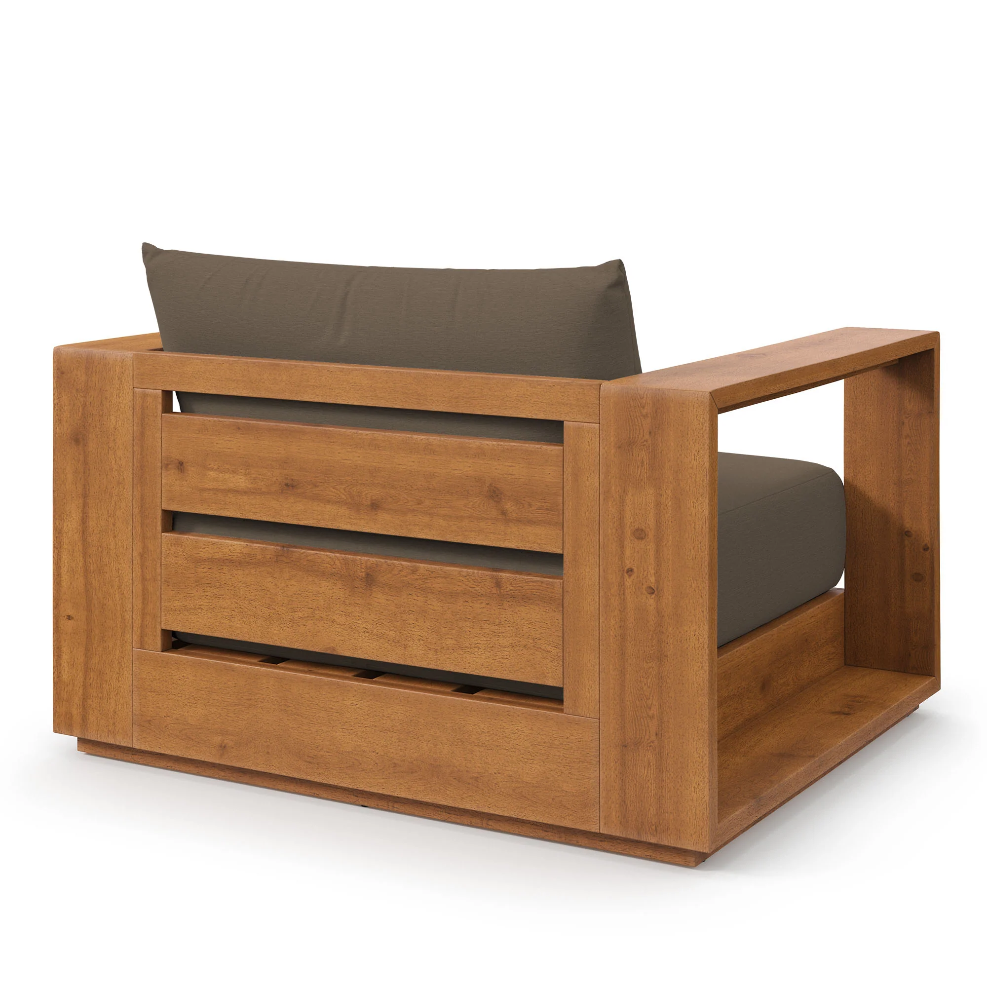 Tahoe Outdoor Patio Acacia Wood Chair by Modway - Image 9