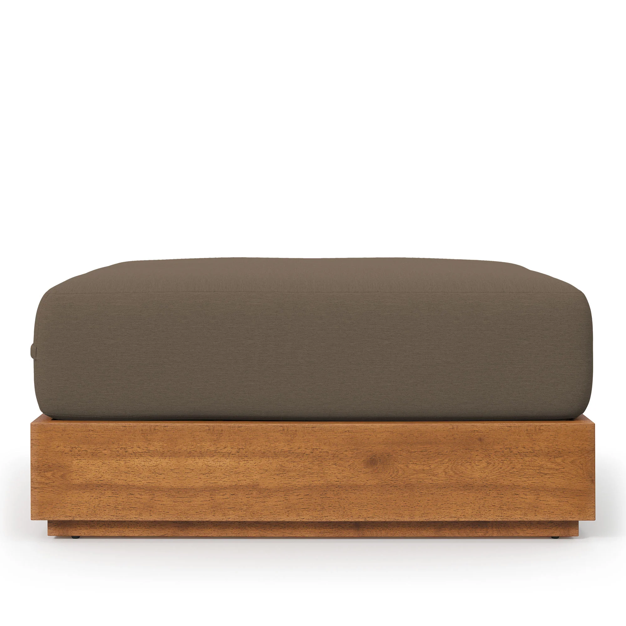 Tahoe Outdoor Patio Acacia Wood Ottoman by Modway - Image 10