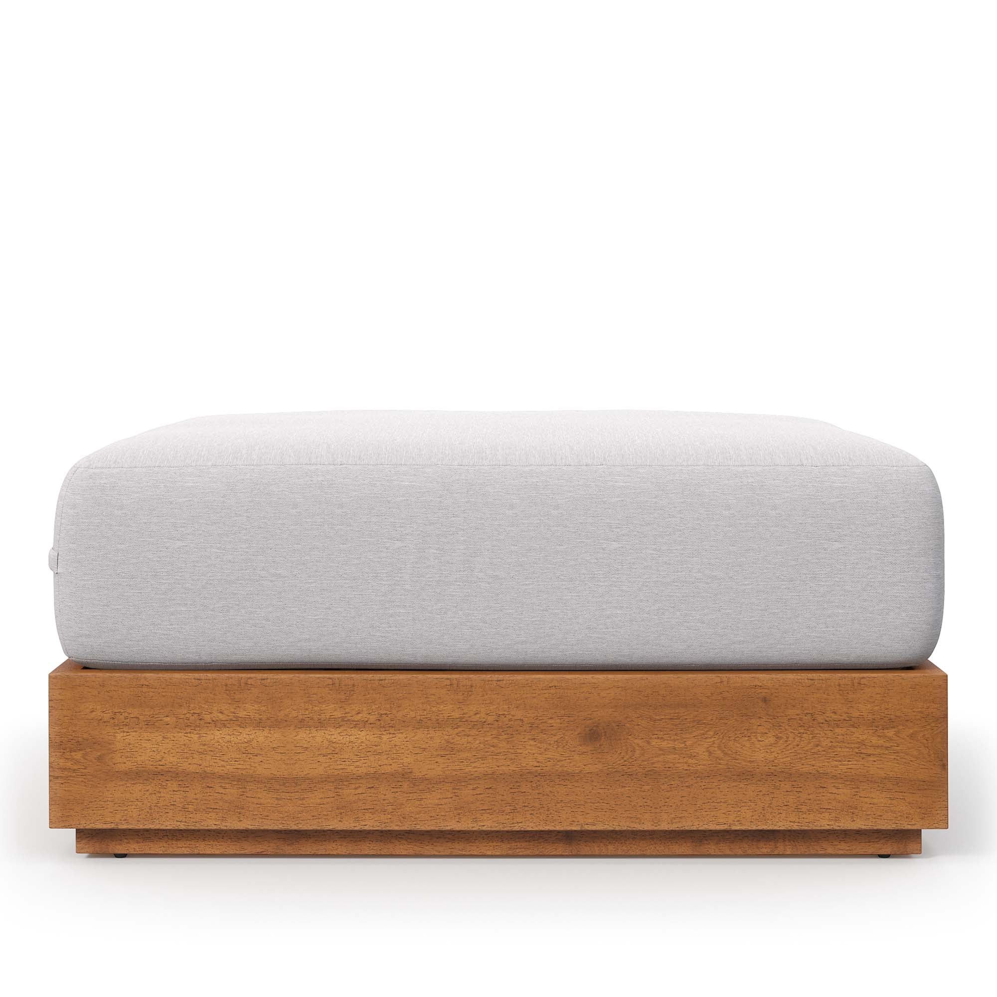 Tahoe Outdoor Patio Acacia Wood Ottoman by Modway - Image 6