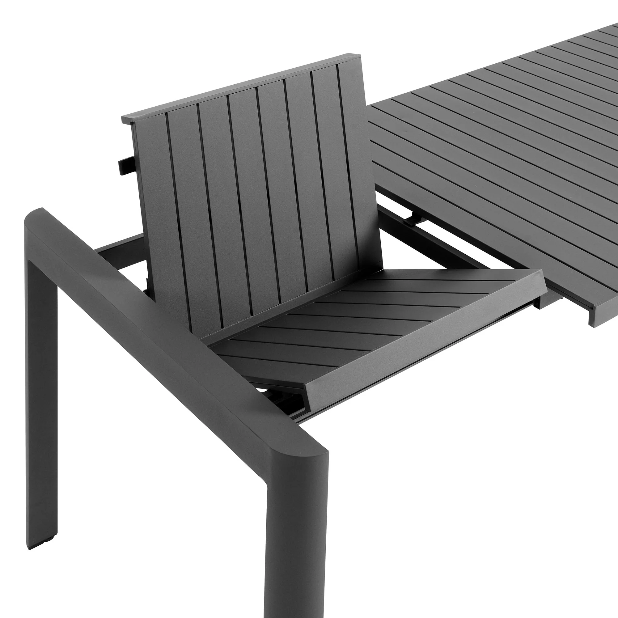 Tahoe Outdoor Patio Aluminum Extendable Dining Table by Modway - Image 7