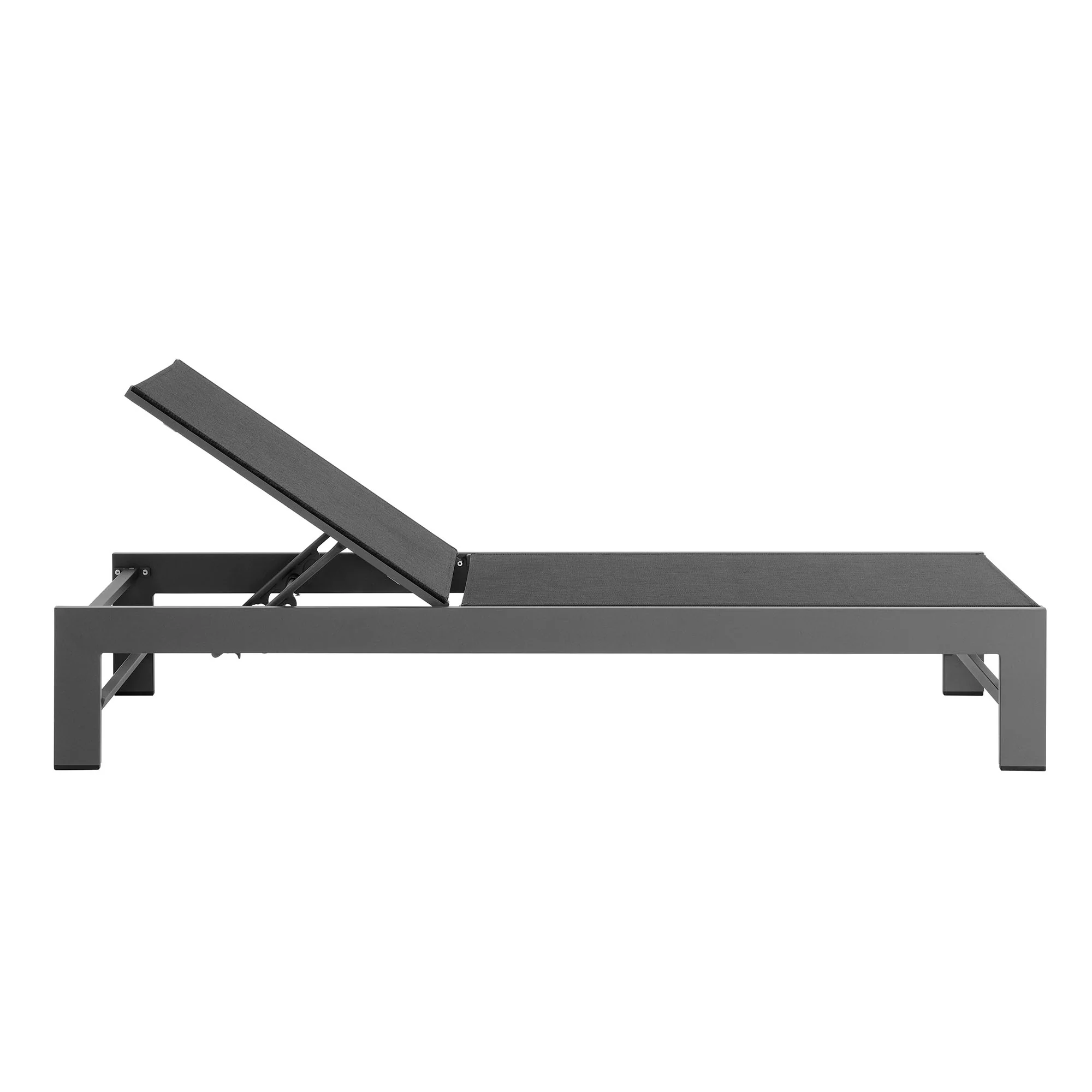 Tahoe Outdoor Patio Mesh and Aluminum Chaise Lounge by Modway - Image 4